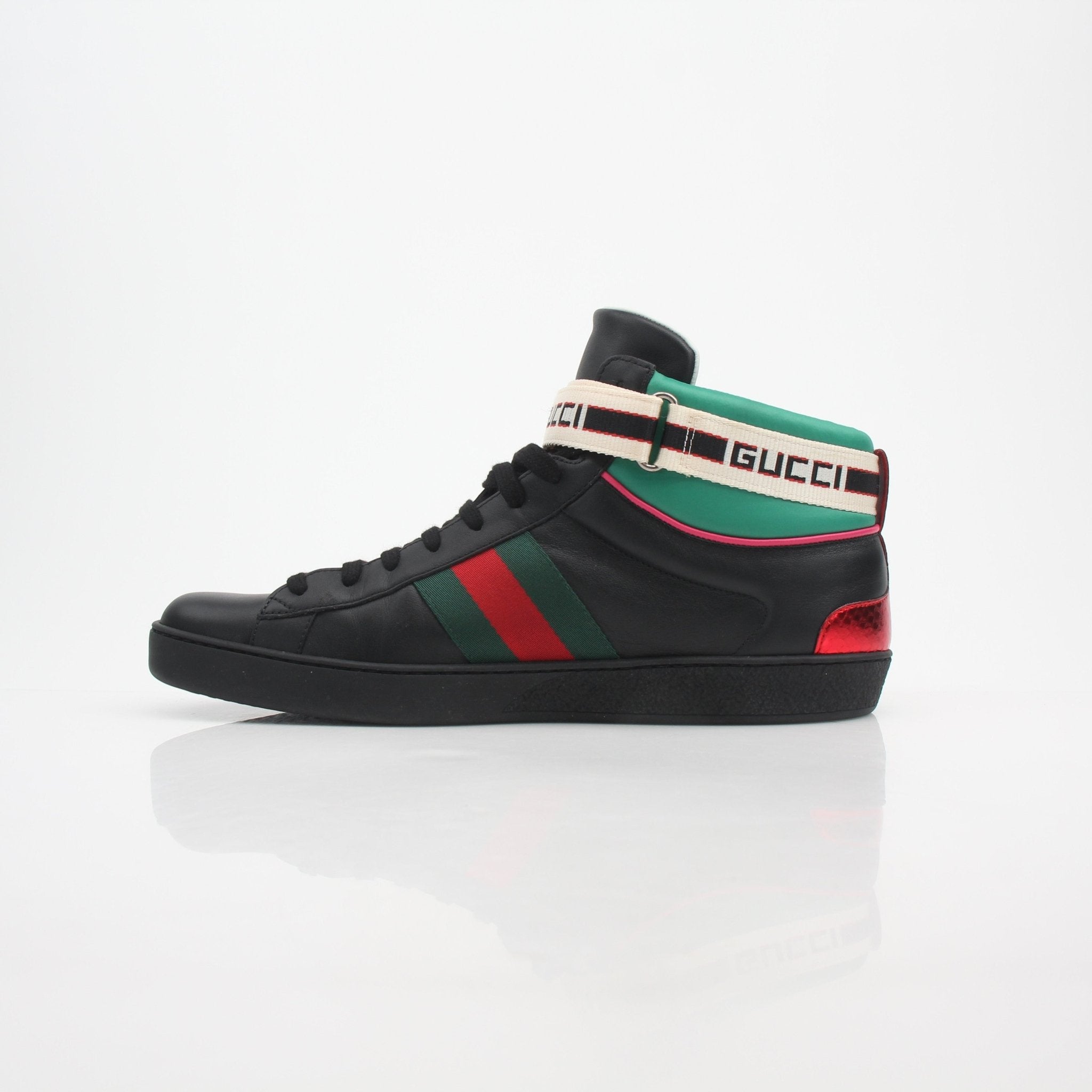 Gucci Ace Stripe High-Top Sneakers