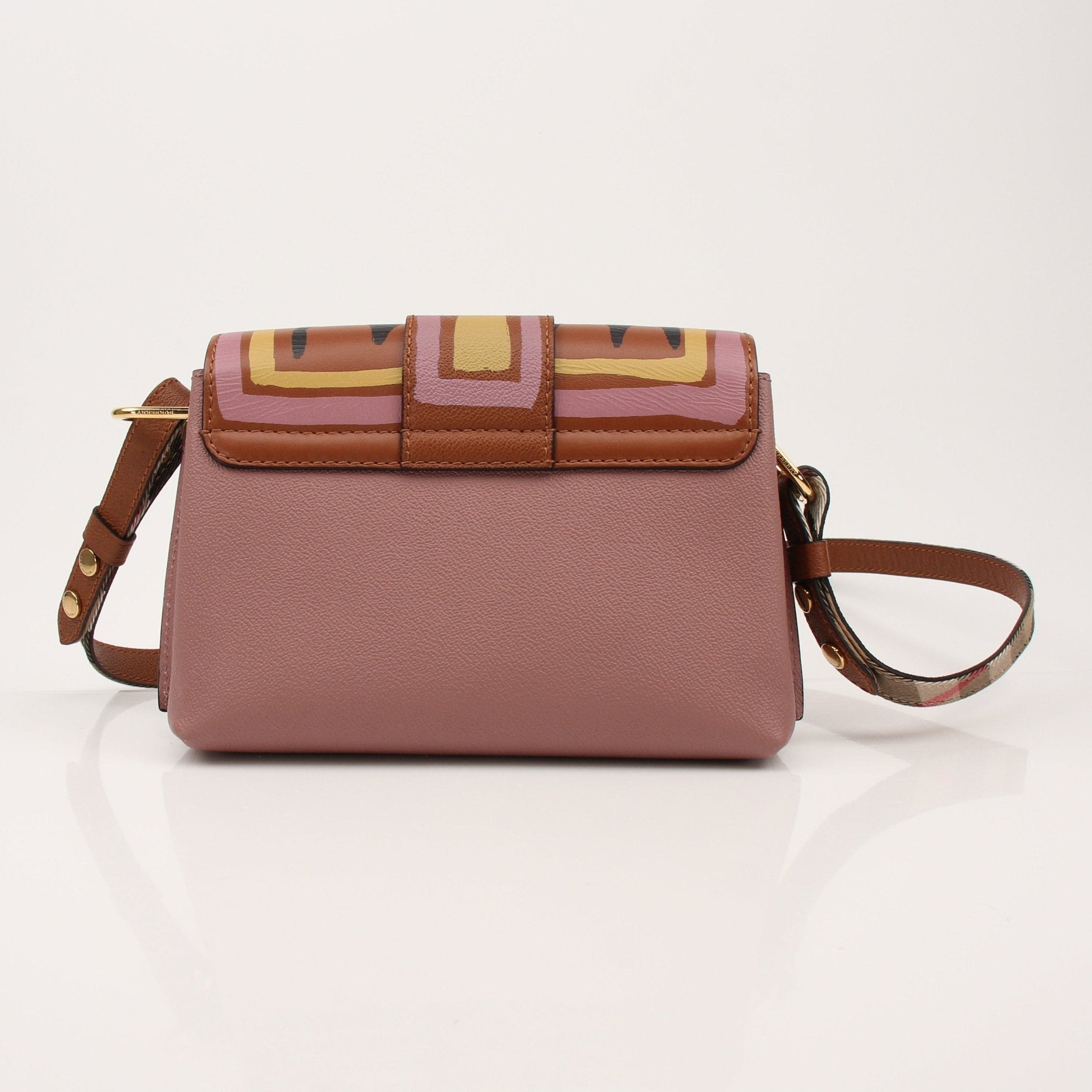 Gold & Beyond Burberry Buckle Crossbody Bag, stylish handbag with buckle detail, made of high-quality material, designed for everyday use.