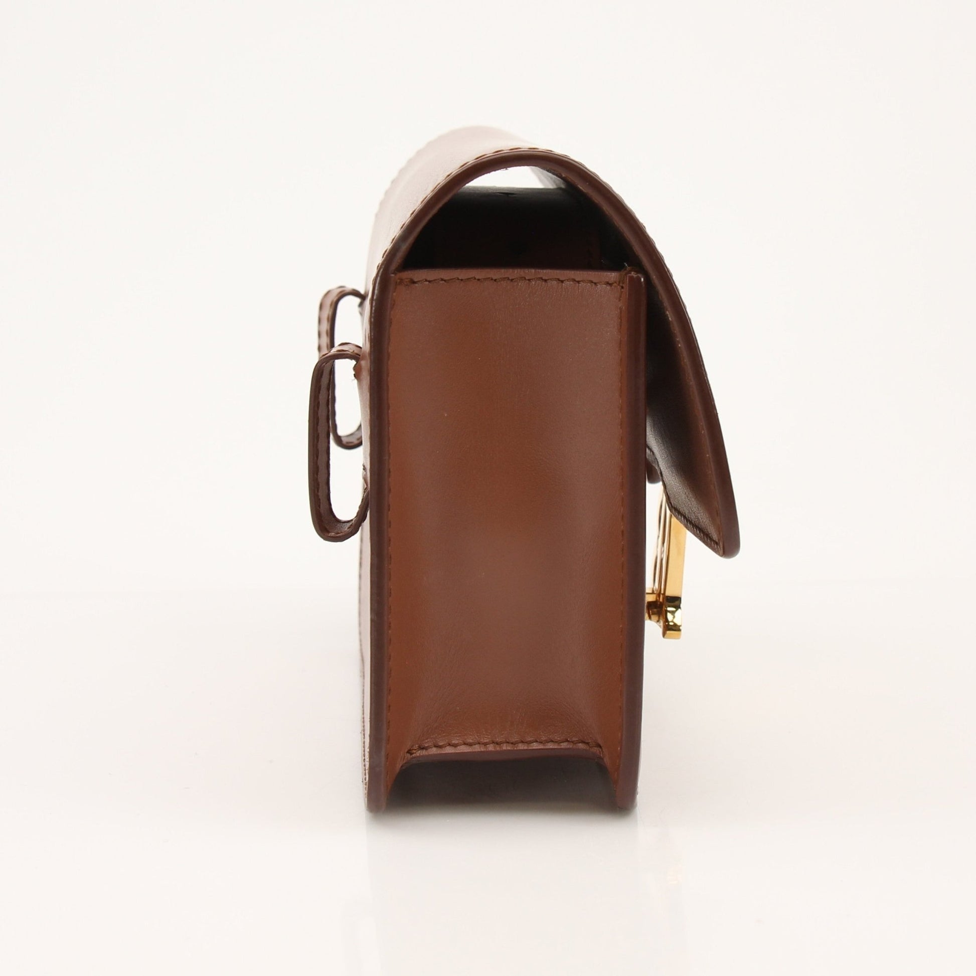 Gold & Beyond Burberry TB Bag handbag featuring the iconic Burberry check pattern and leather strap, displayed against a neutral background.