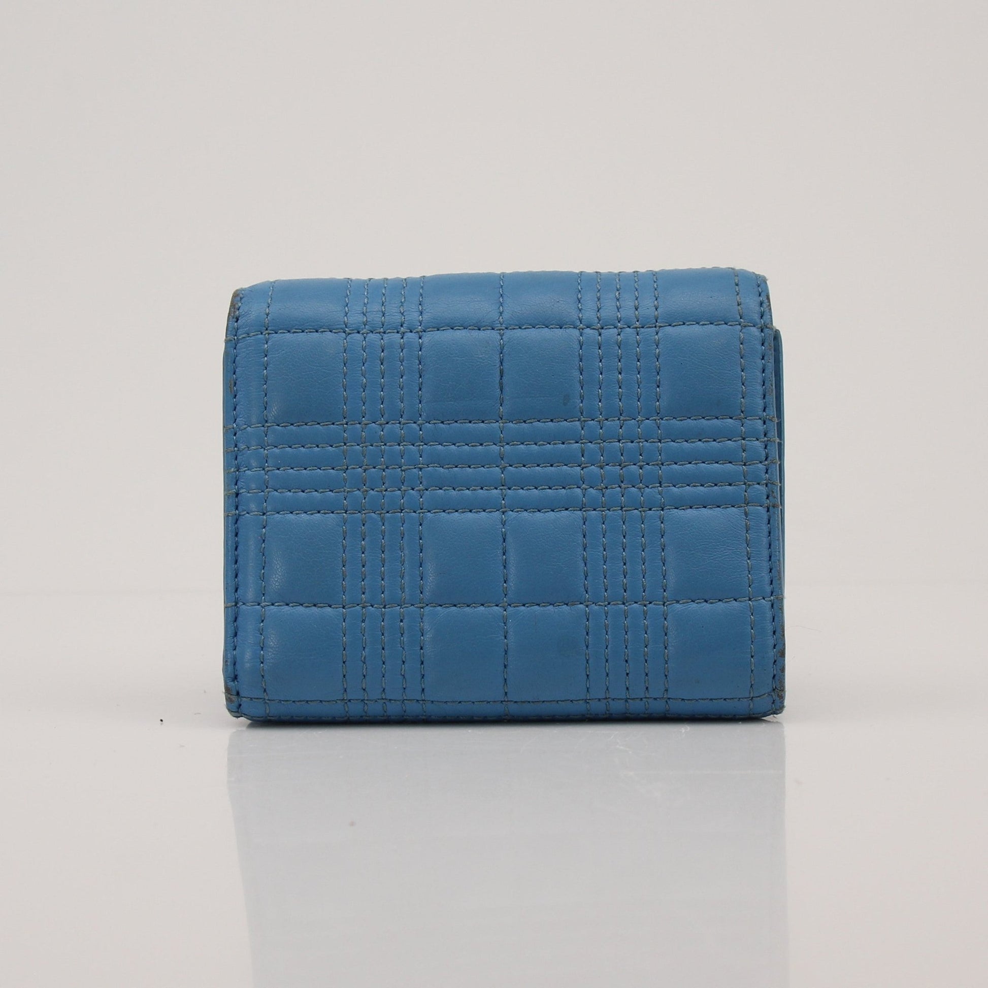 Gold & Beyond Burberry Lola Wallet showing stylish leather design with multiple card slots and a sleek exterior.