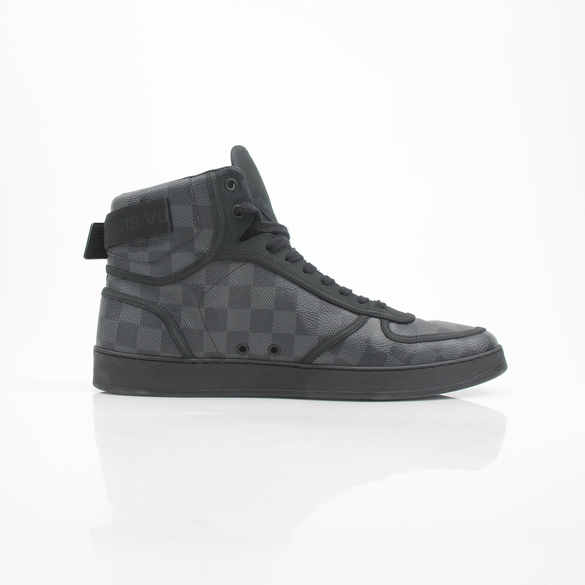 Louis Vuitton Men’s Damier Graphite Rivoli High-Top Sneakers