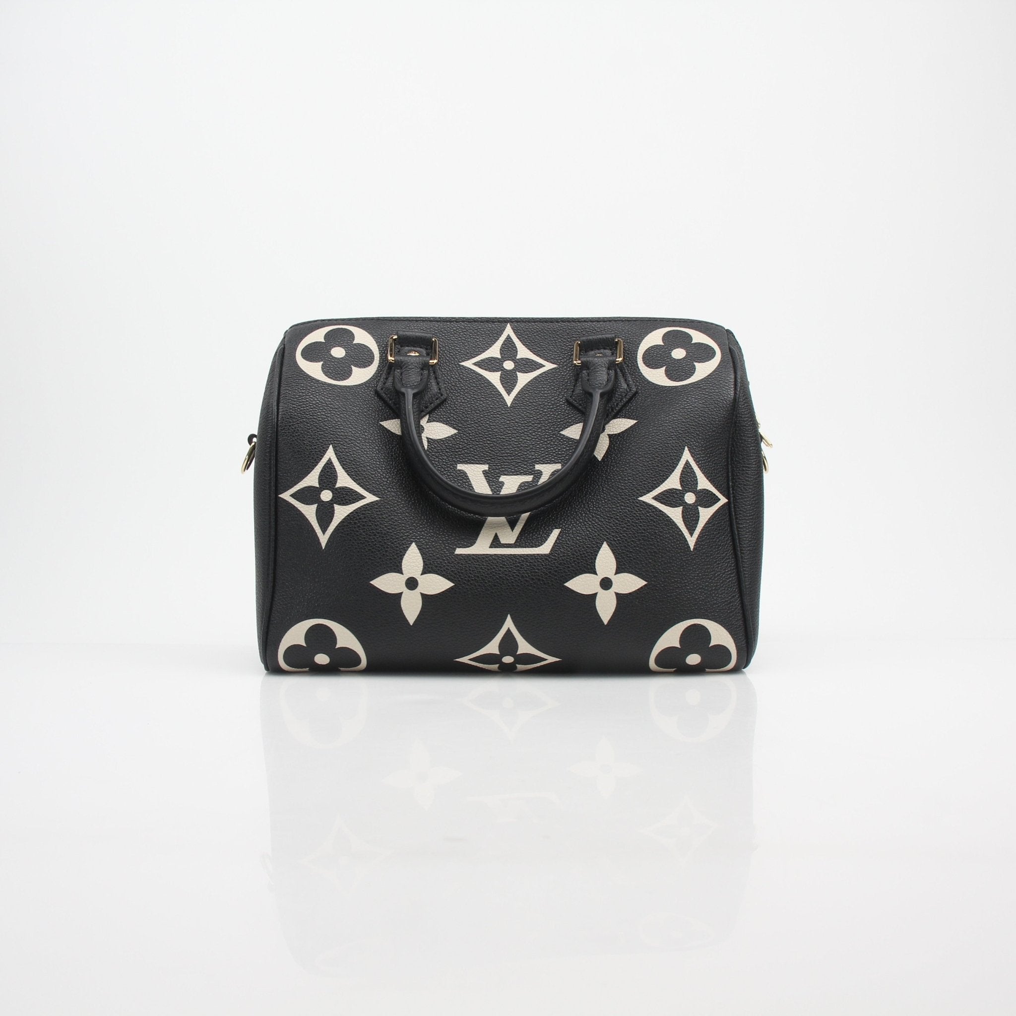Louis Vuitton Black Speedy Bandoulière 25