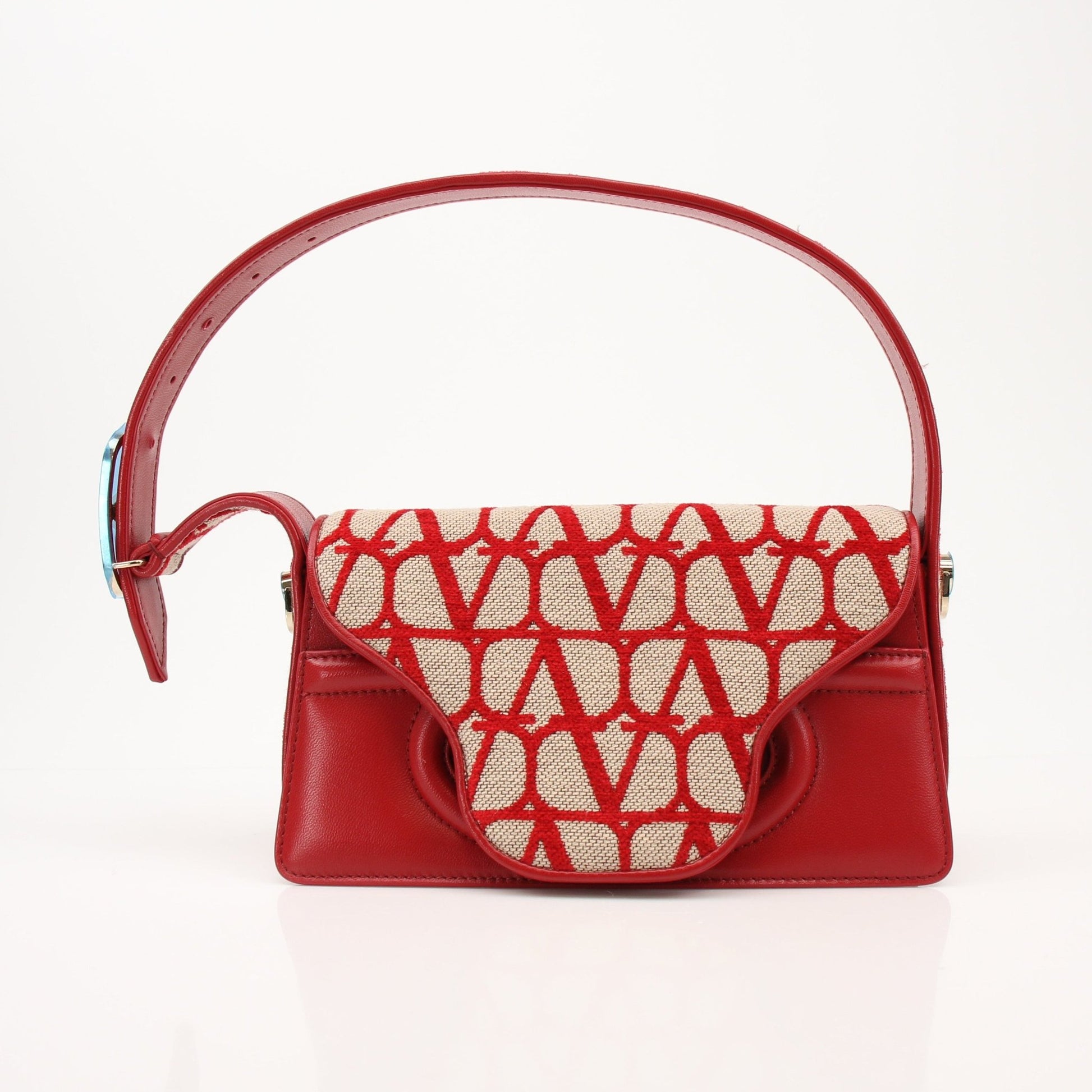 Gold & Beyond Valentino Deuxièmes shoulder handbag with sleek design and top handle, featuring gold accents and stylish stitching.