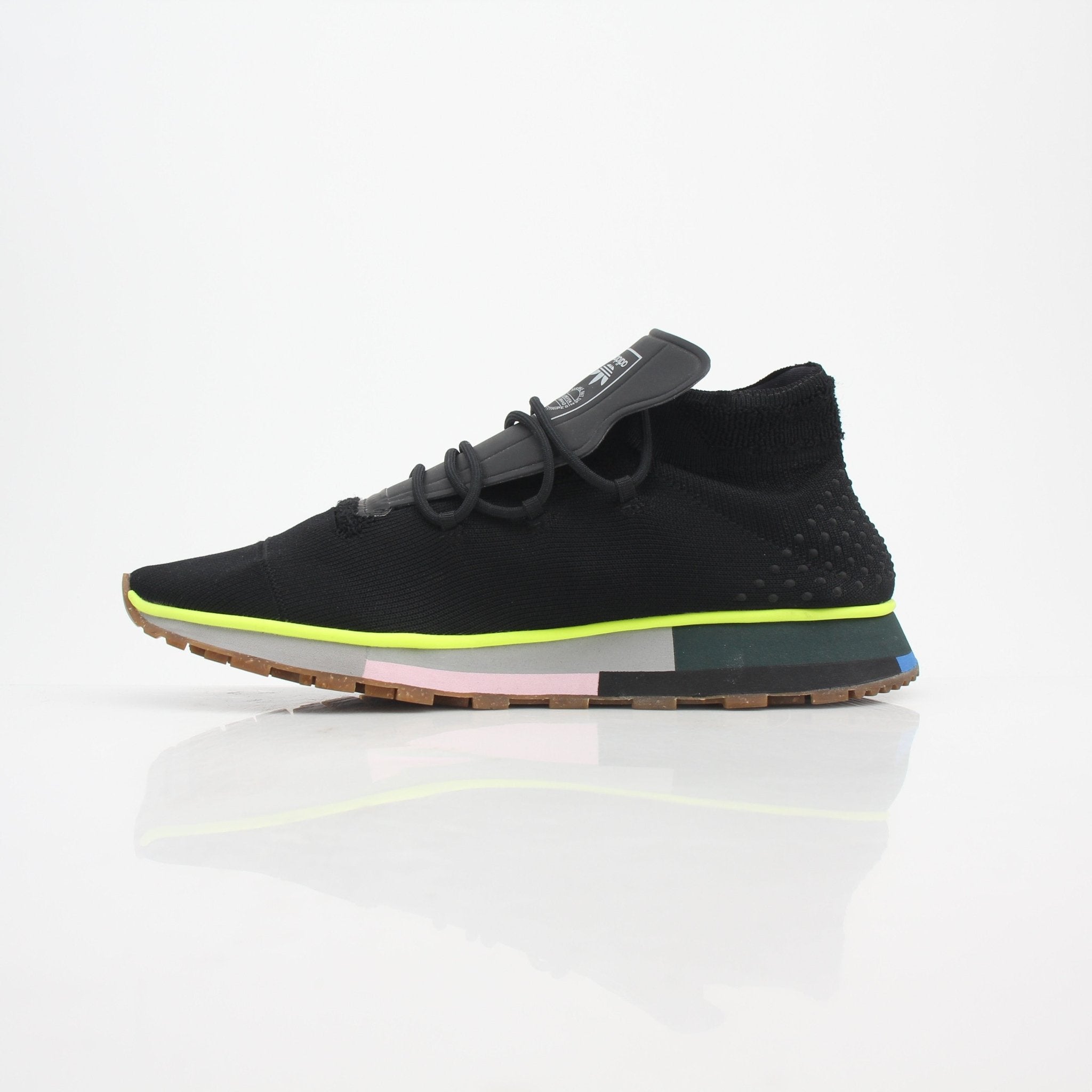 Adidas x Alexander Wang Black Run Mid Sneakers