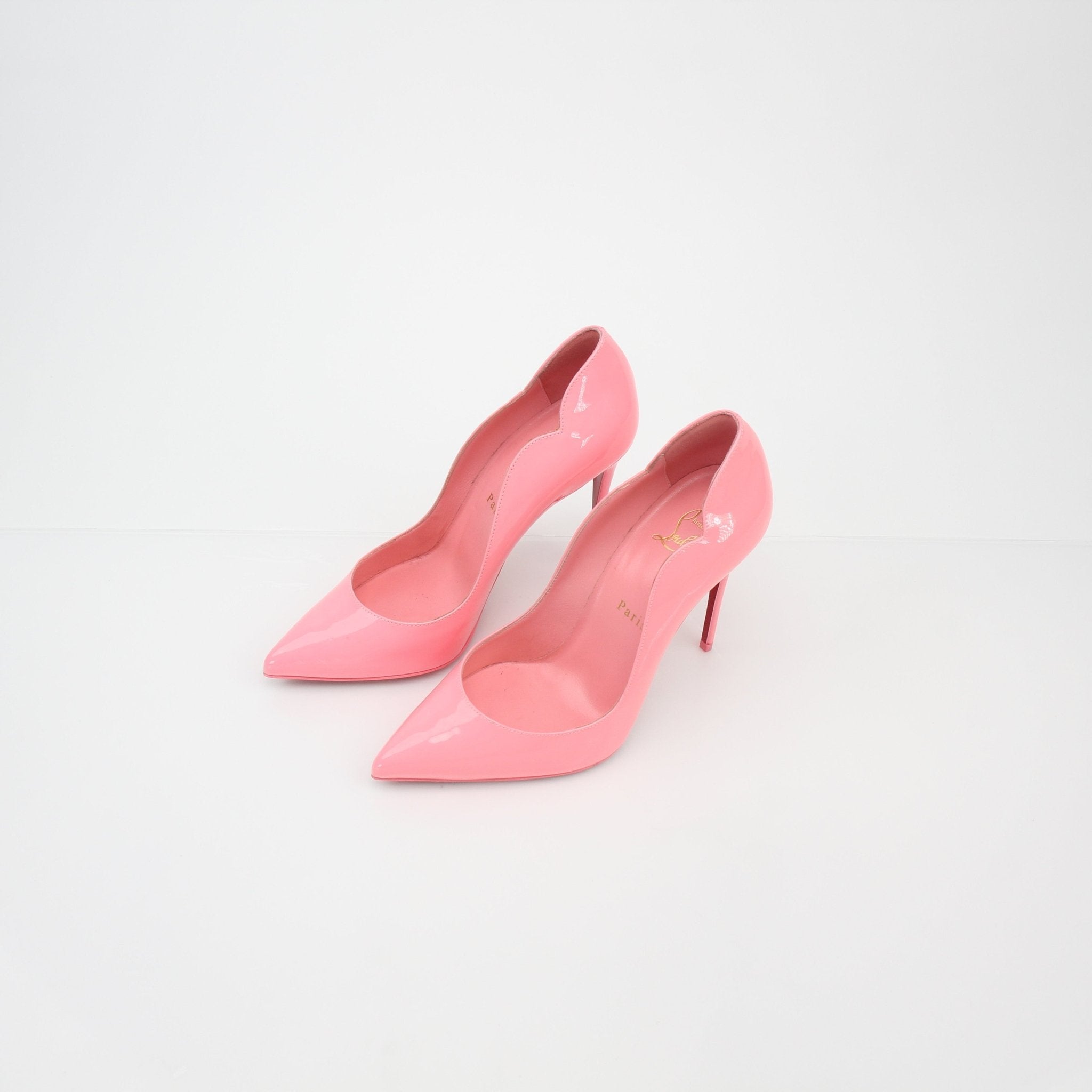 Christian Louboutin Pink Hot Chick Patent Leather Pumps