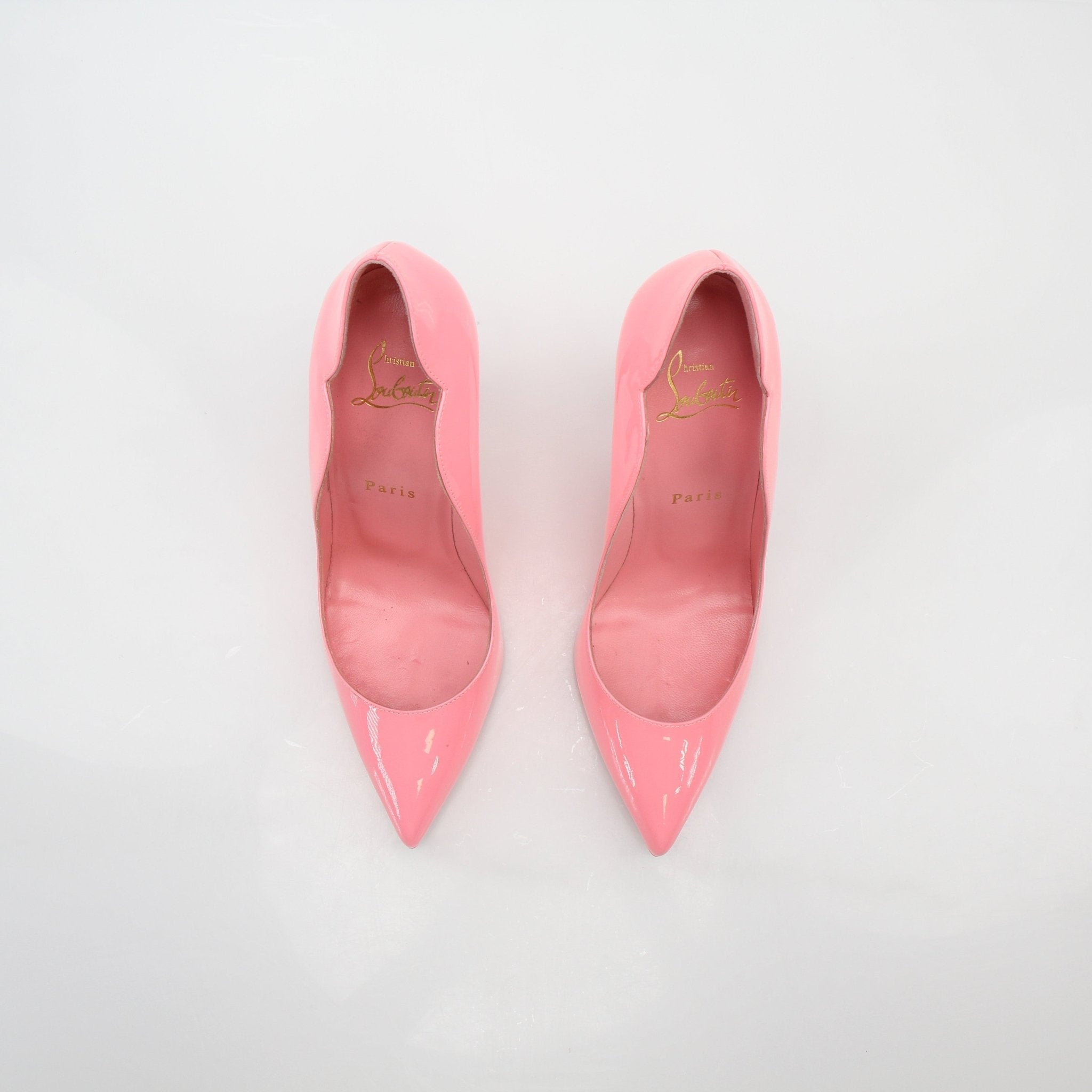 Christian Louboutin Pink Hot Chick Patent Leather Pumps