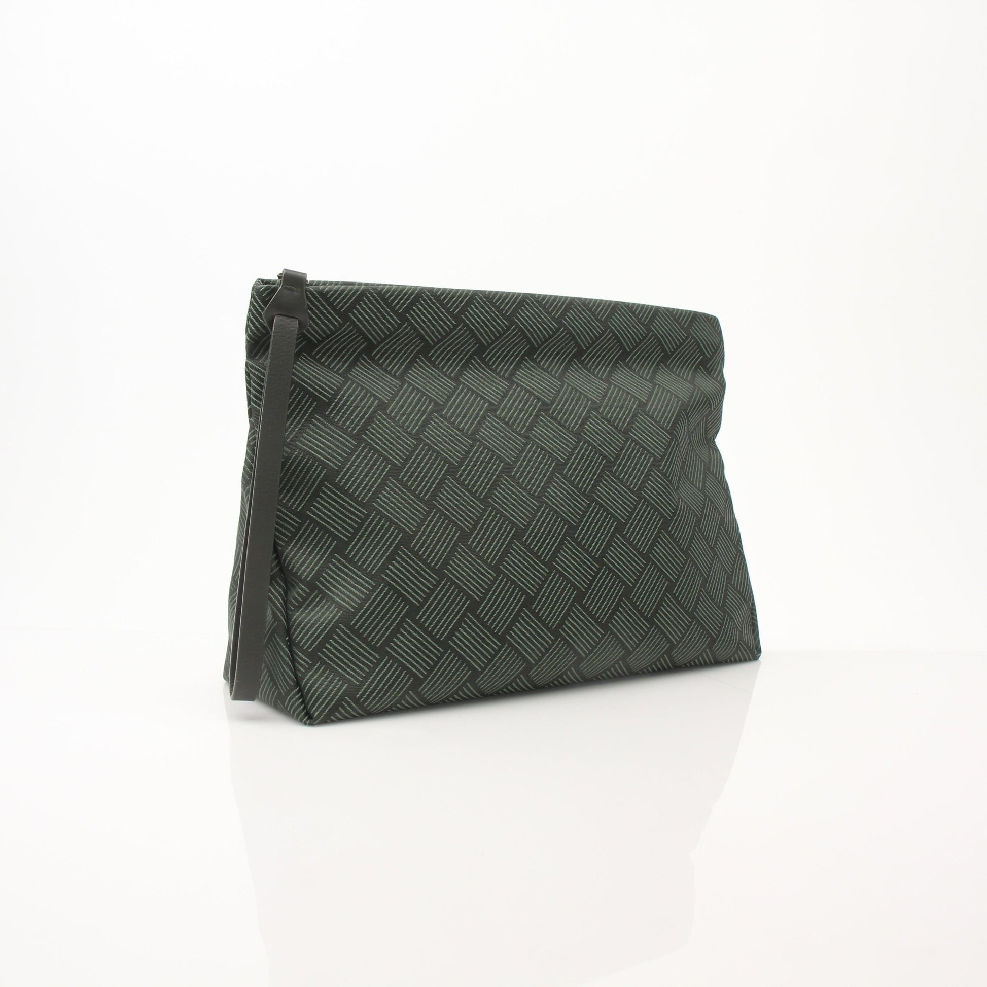 Gold & Beyond Bottega Veneta Mini Pouch handbag with textured leather and sleek design, shown in a close-up view.