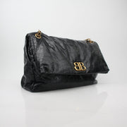 Balenciaga Black Monaco Large Chain Bag