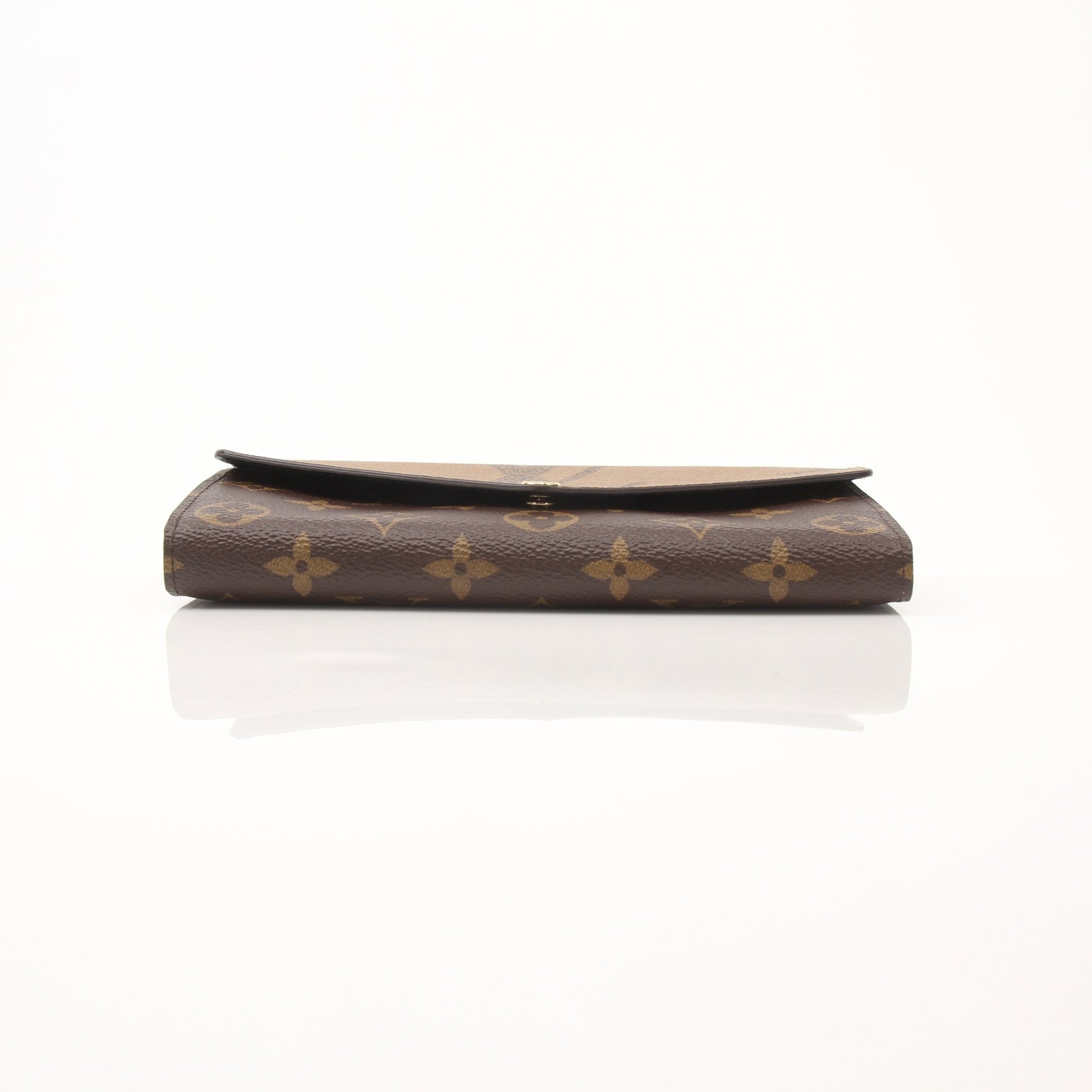 Louis Vuitton Reverse Monogram Wallet by Gold & Beyond, featuring a stylish dual-sided monogram design and compact wallet style.