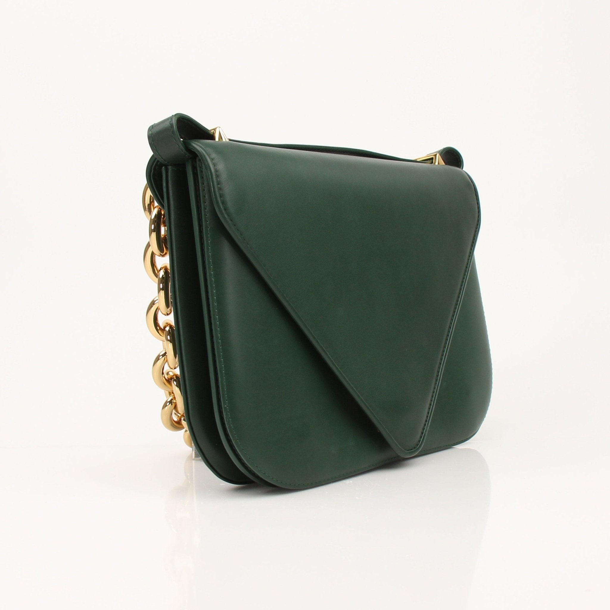 Gold & Beyond Bottega Veneta Mountain Envelope Bag, stylish handbag with a sleek envelope design and textured leather finish.
