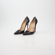 Christian Louboutin Black So Kate 120 Patent Leather Pumps