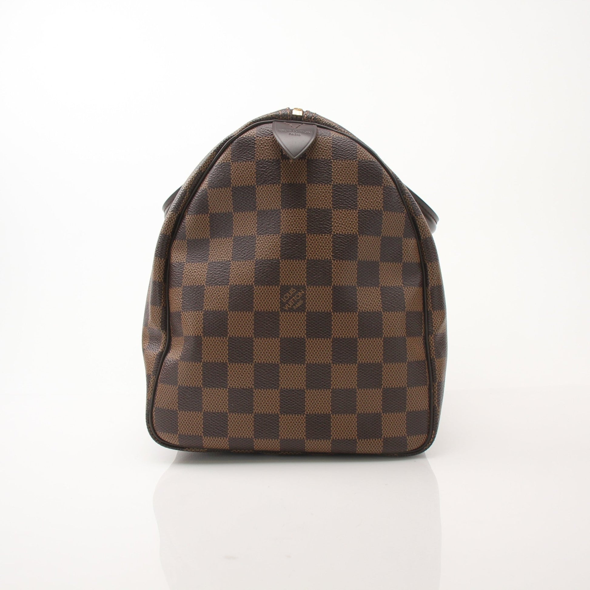 Louis Vuitton Speedy 35 handbag by Gold & Beyond, featuring signature monogram canvas and leather handles, front view.