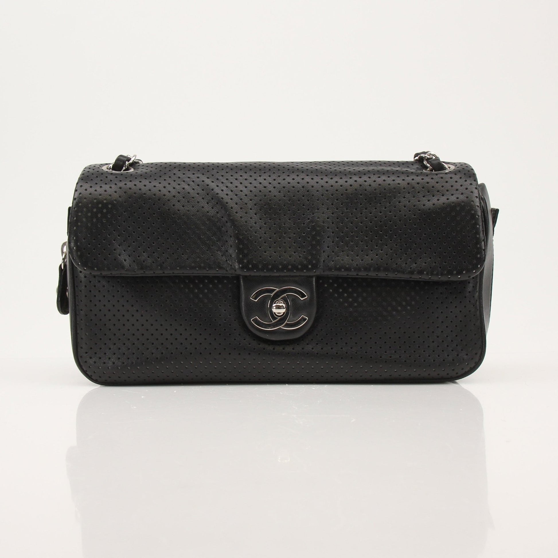 Gold & Beyond Chanel Baseball Spirit Flap Bag handbag with baseball-inspired design and classic quilted pattern.