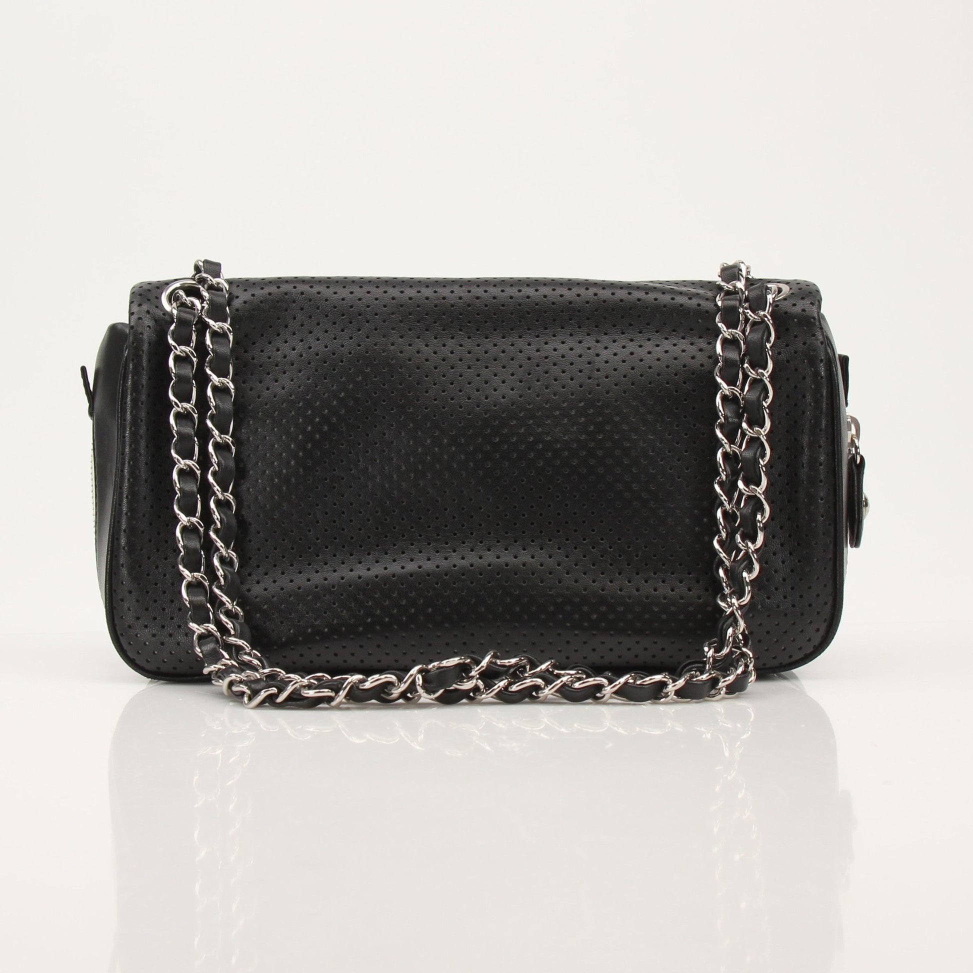Gold & Beyond Chanel Baseball Spirit Flap Bag handbag with logo details and structured design, styled on a neutral background.