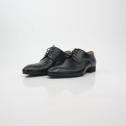Chanel Uniform Black Leather Cap-Toe Derby Shoes