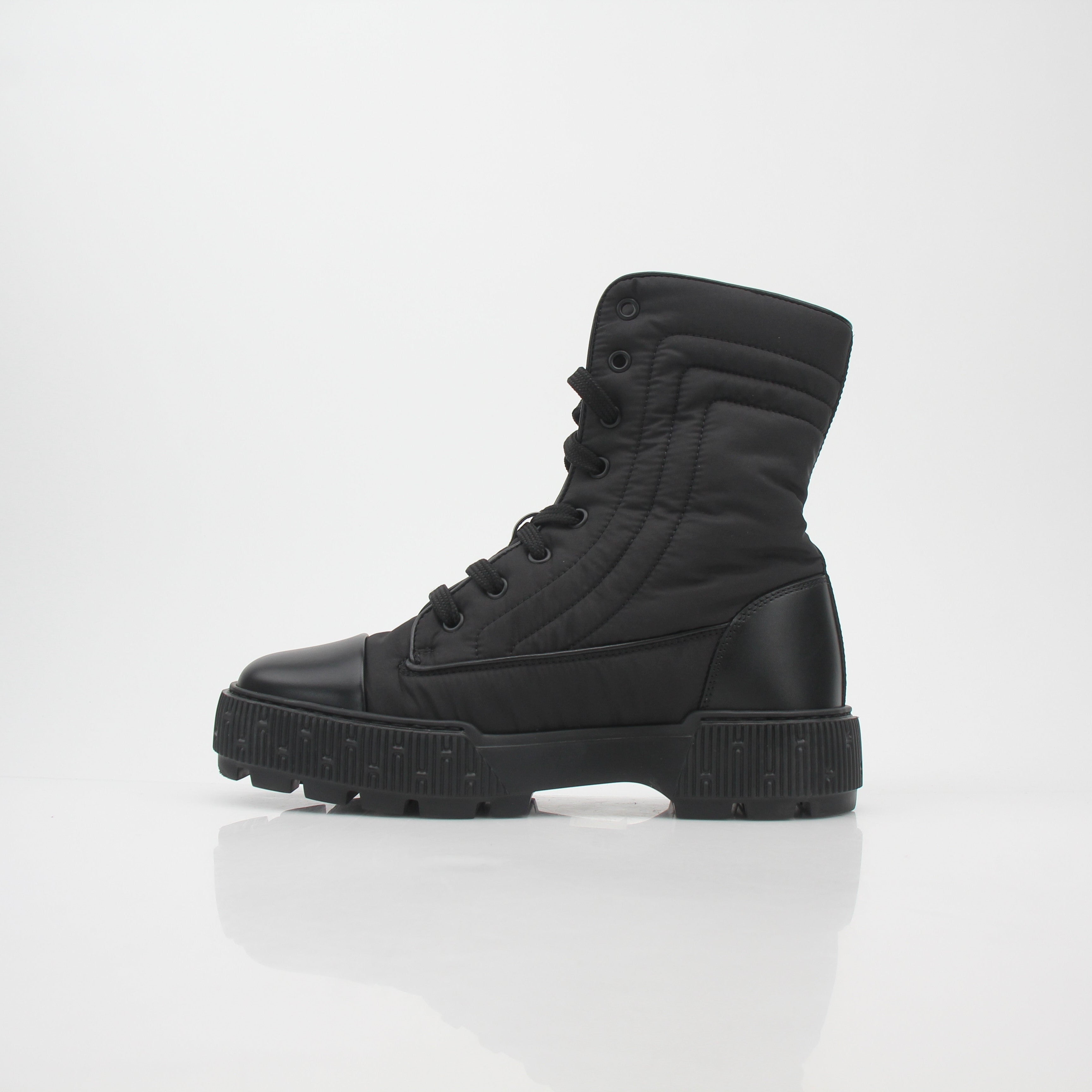 Hermès Black Fresh Lace-Up Ankle Boots