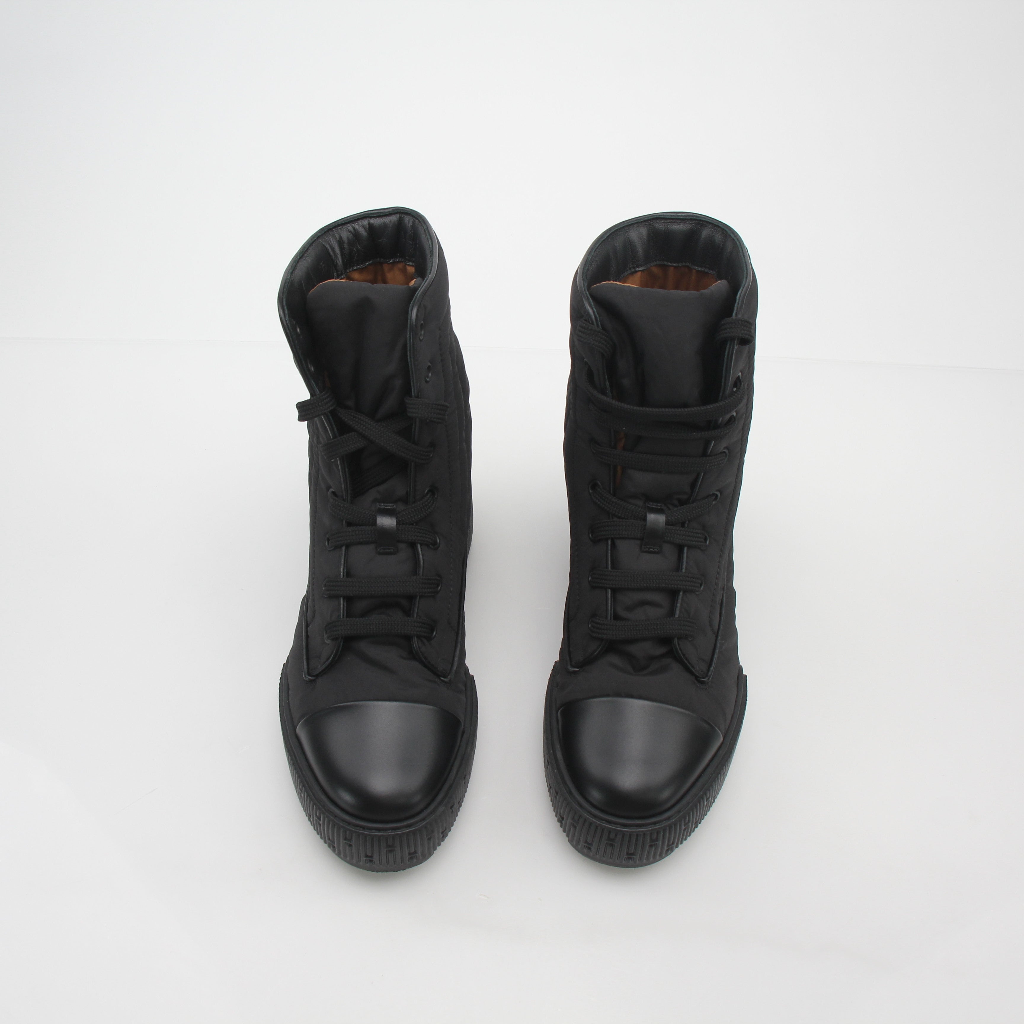 Hermès Black Fresh Lace-Up Ankle Boots