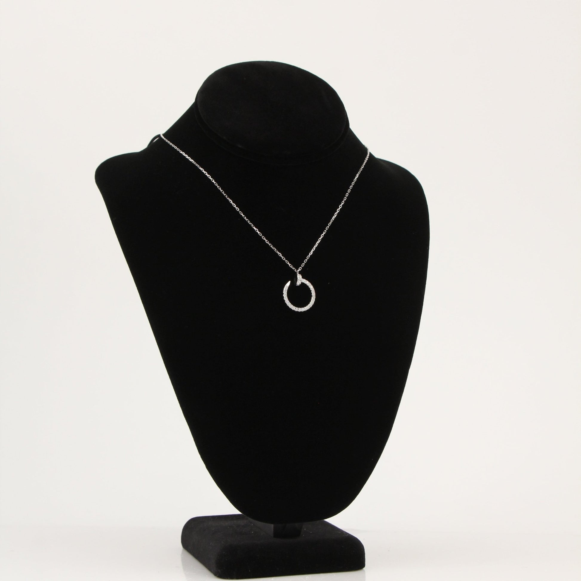 Cartier Juste un Clou gold necklace, 18-inch jewelry piece with a sleek, modern design, displayed on a neutral background.