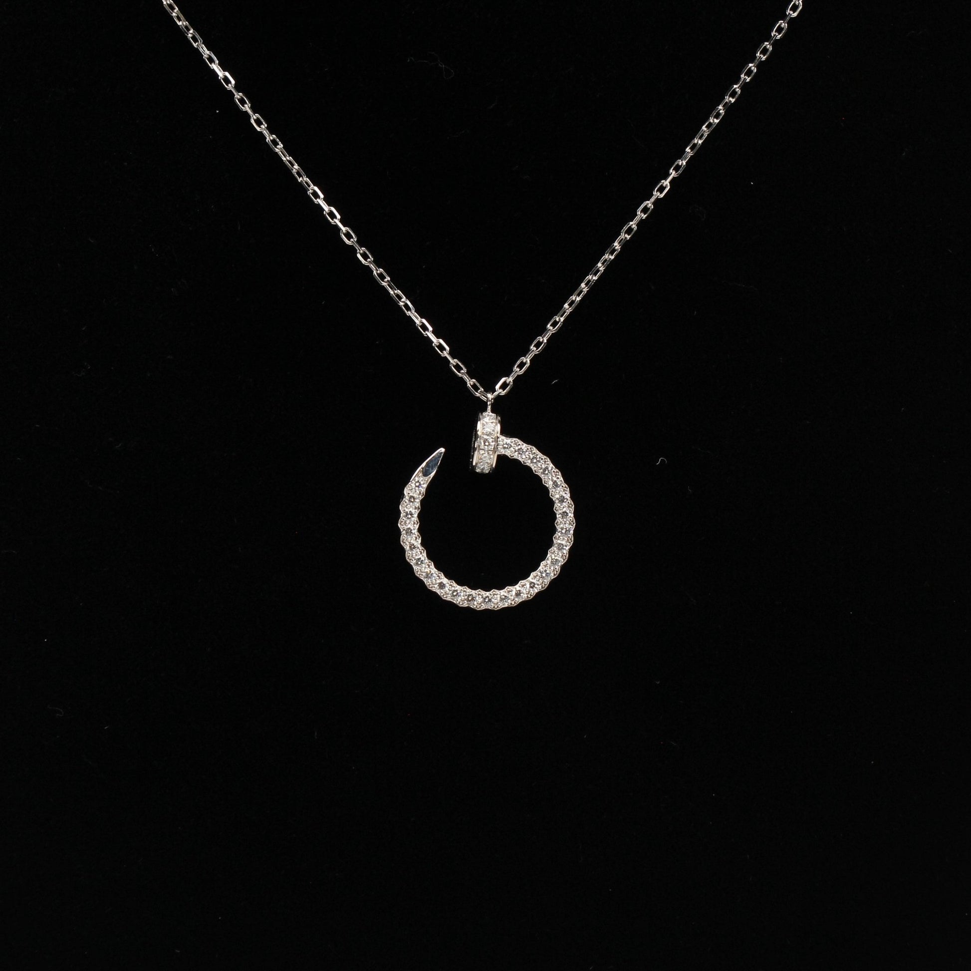 Cartier Juste un Clou 18-inch gold necklace featuring a modern, nail-inspired design from Gold & Beyond jewelry collection.