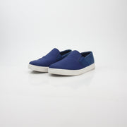Prada Blue Nylon Slip-On Sneakers