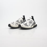 Dolce & Gabbana White Sorrento Graffiti Print Sneakers