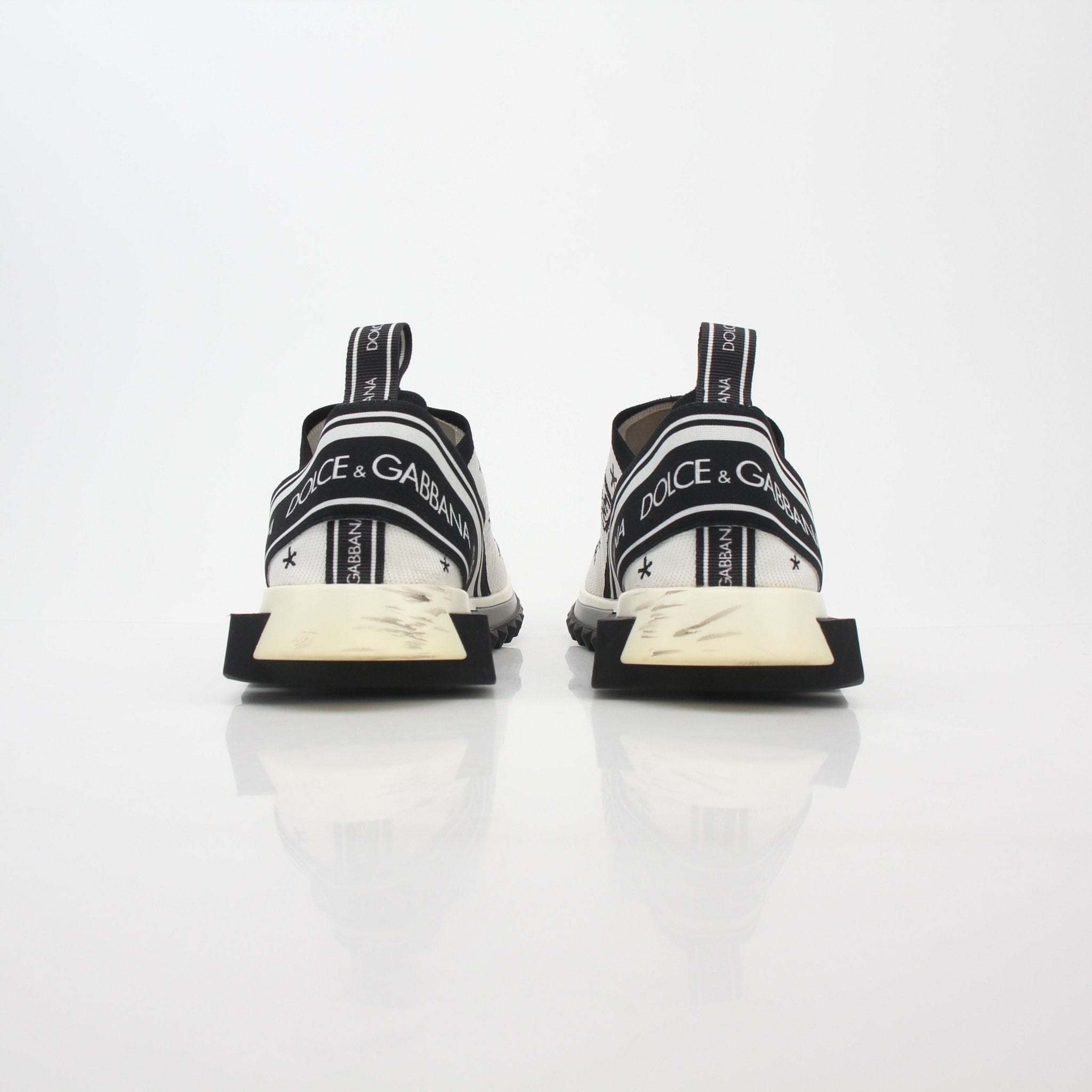 Dolce & Gabbana White Sorrento Graffiti Print Sneakers