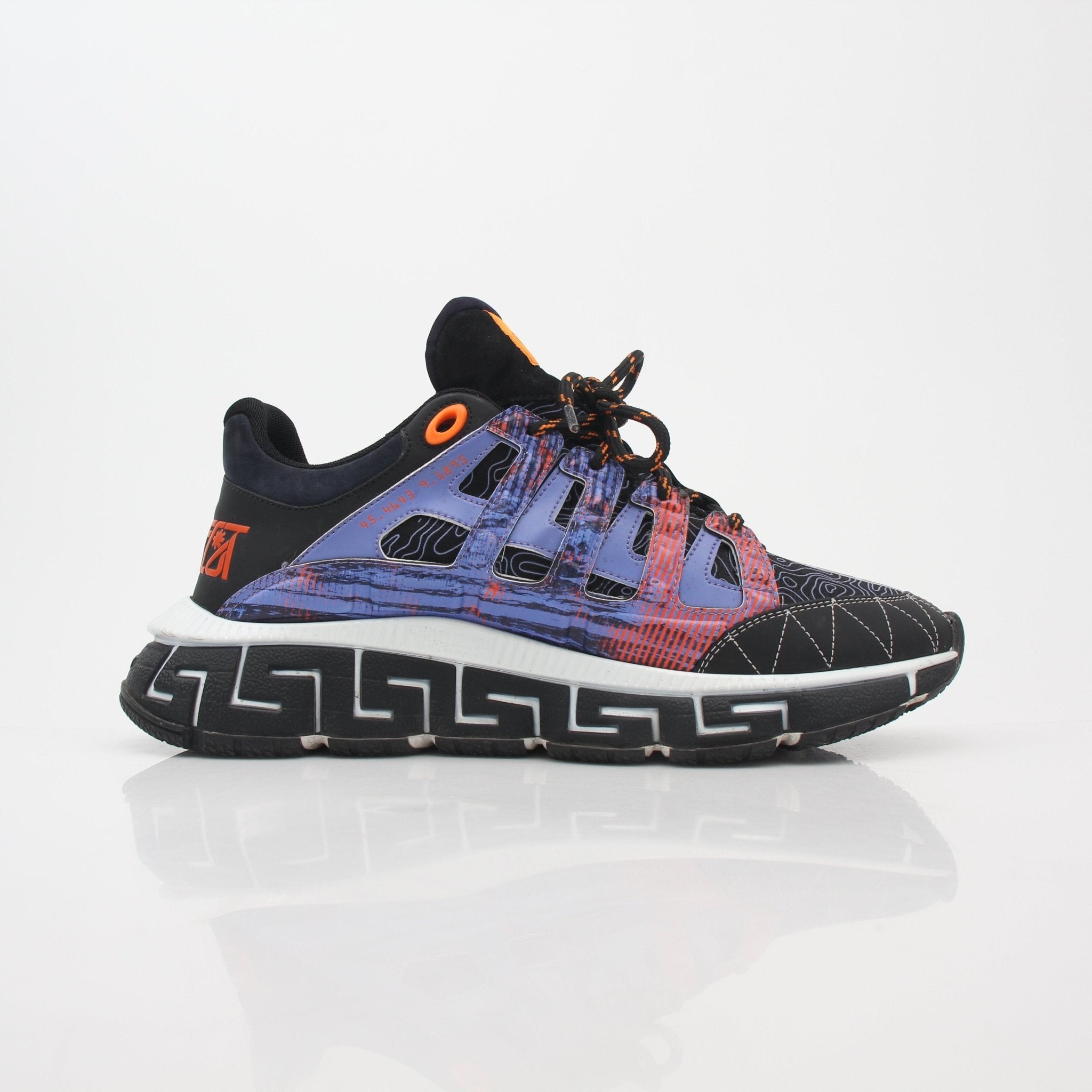 Versace Trigreca multicolor sneakers by Gold & Beyond, showcasing vibrant design, sporty shoes with stylish multicolor accents.