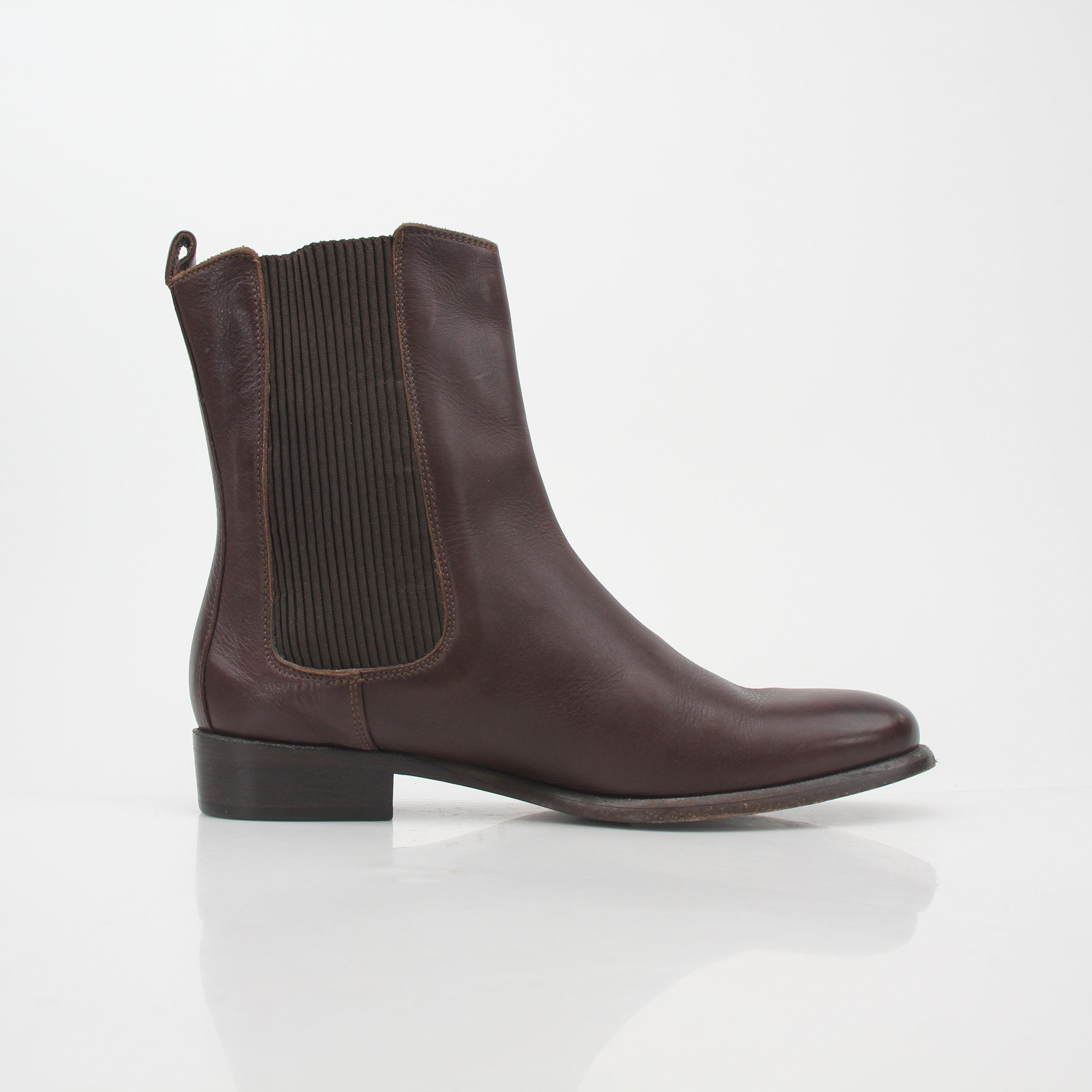 Burberry Dark Brown Leather Chelsea Boots