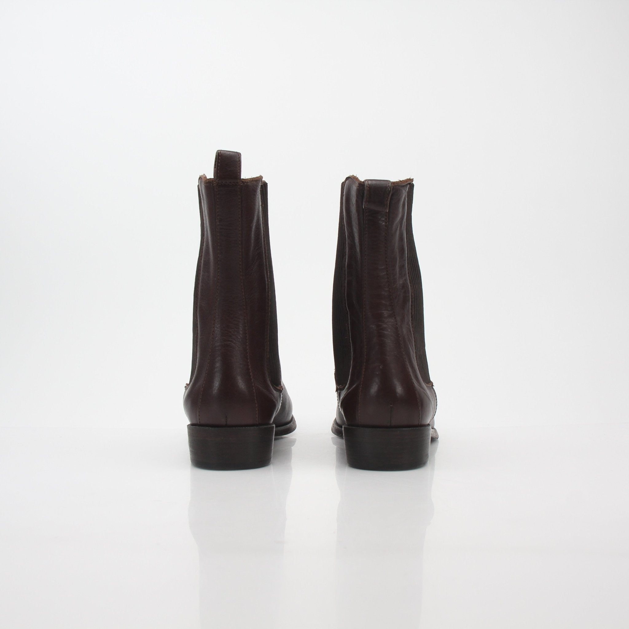 Burberry Dark Brown Leather Chelsea Boots