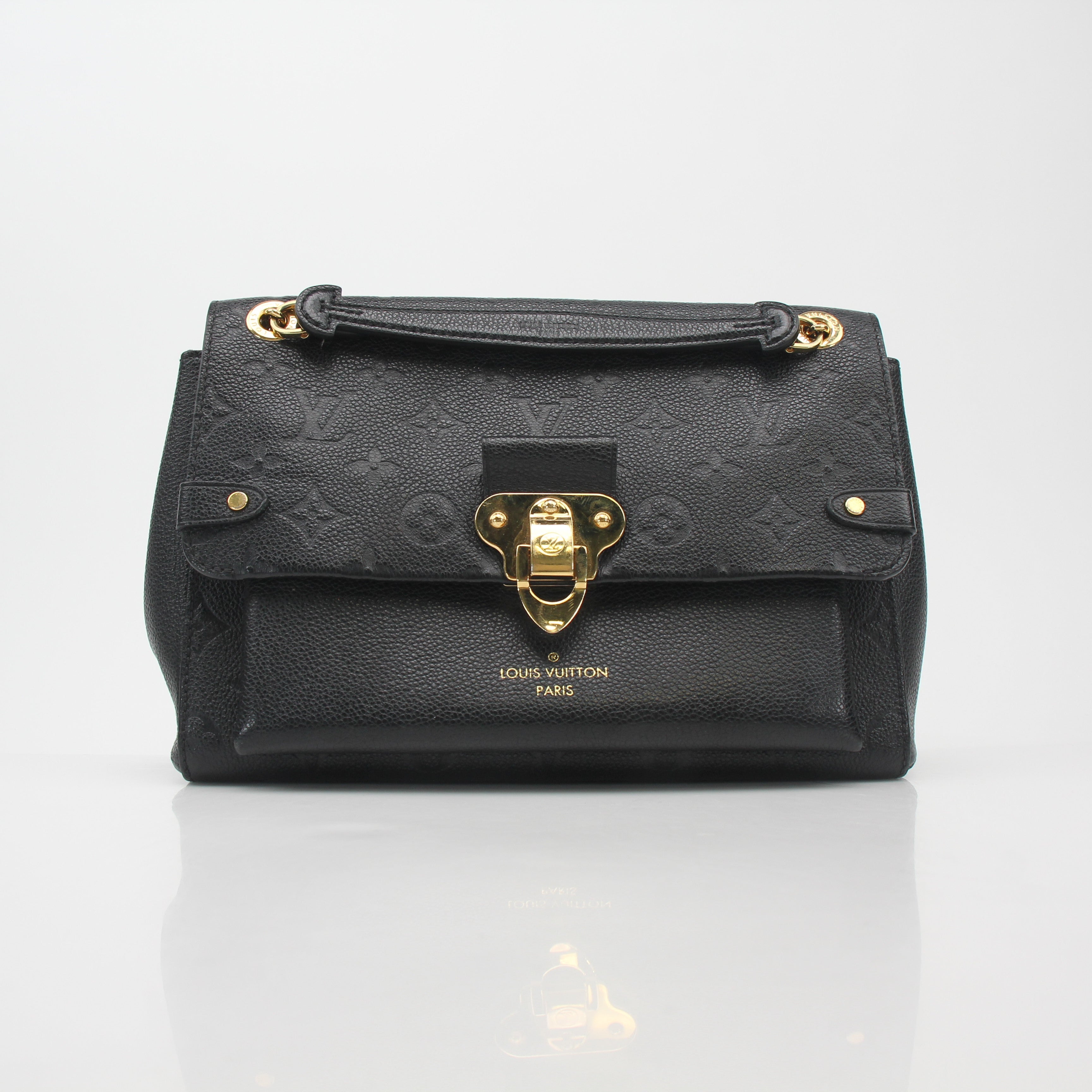 Louis Vuitton Black Monogram Empreinte Vavin MM Shoulder Bag