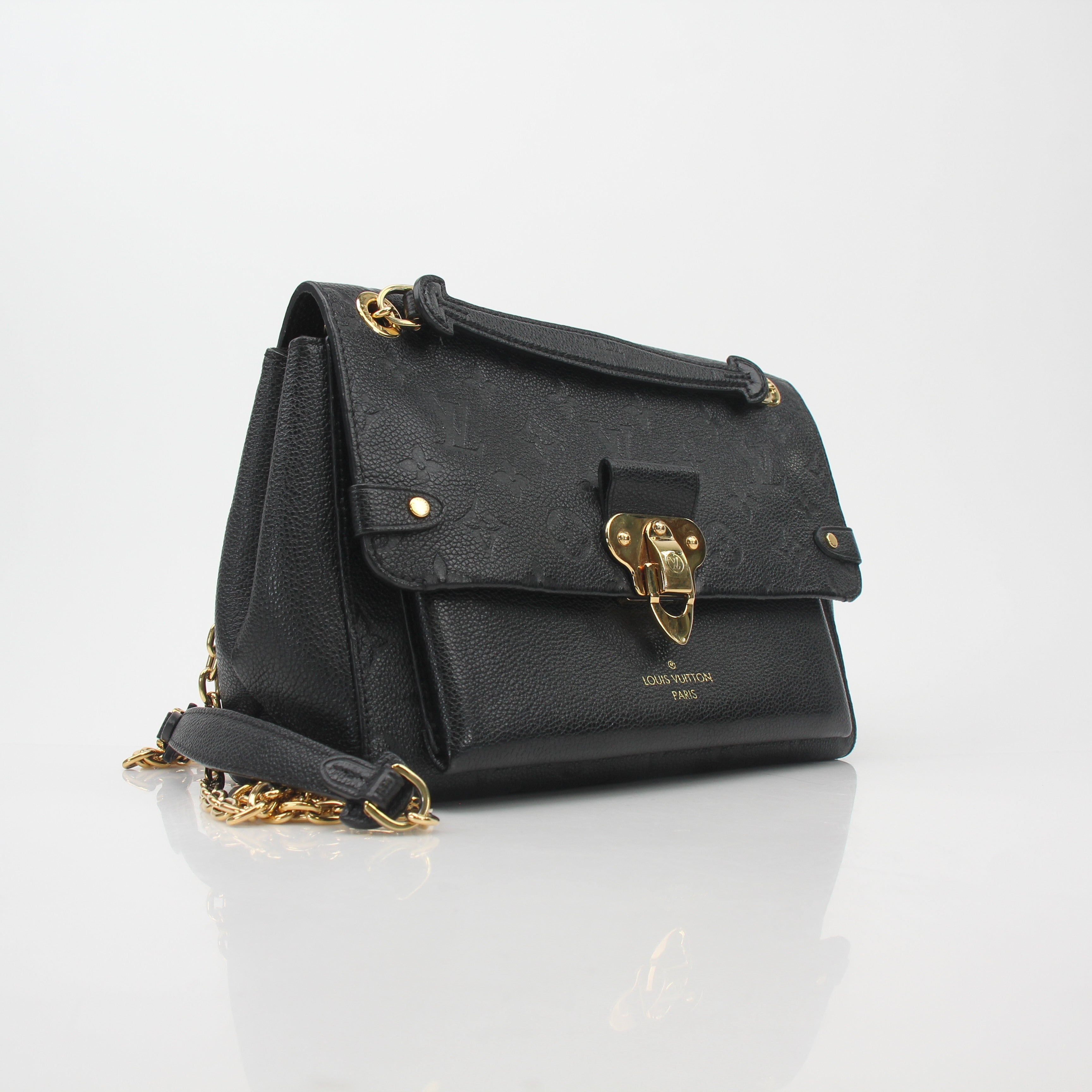 Louis Vuitton Black Monogram Empreinte Vavin MM Shoulder Bag