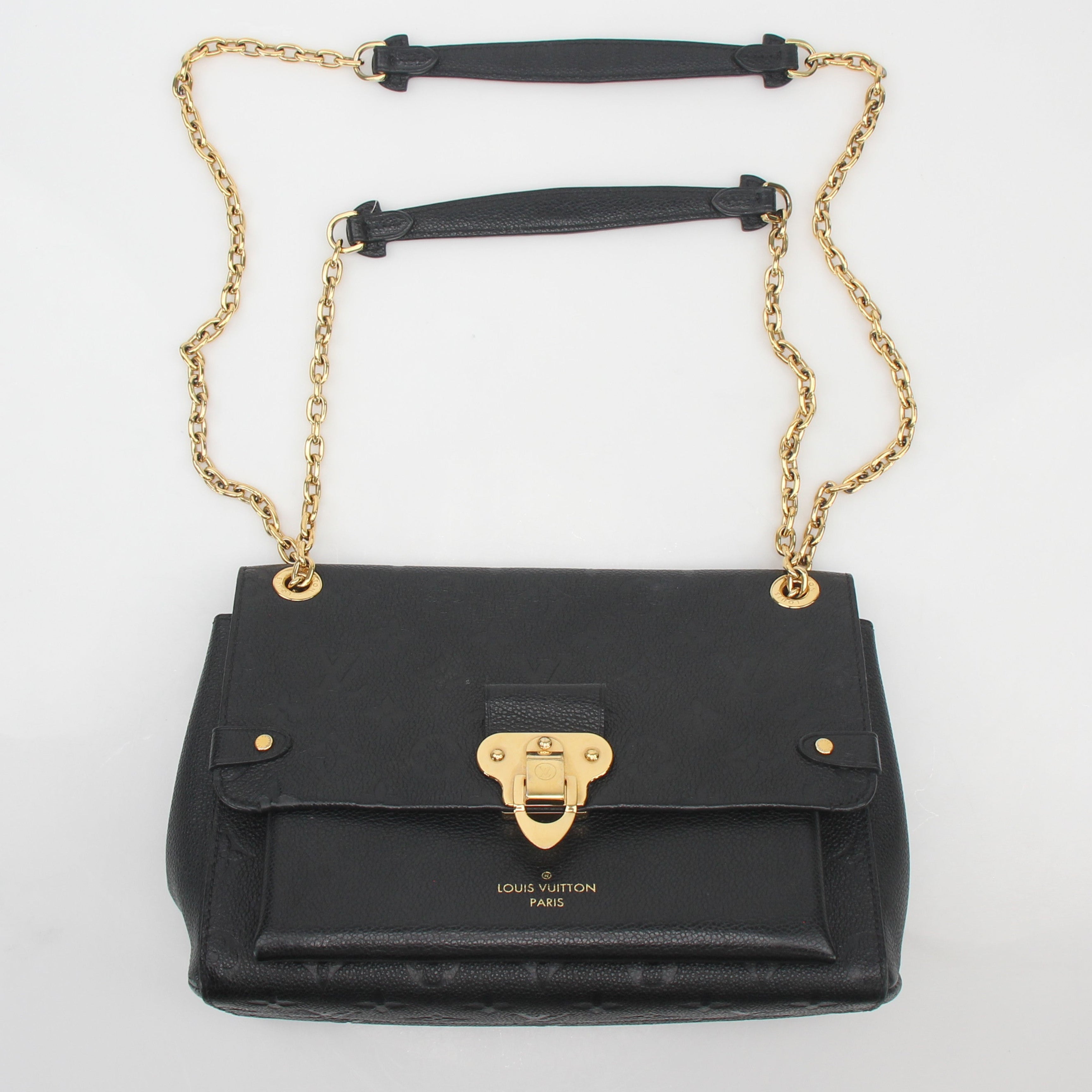 Louis Vuitton Black Monogram Empreinte Vavin MM Shoulder Bag