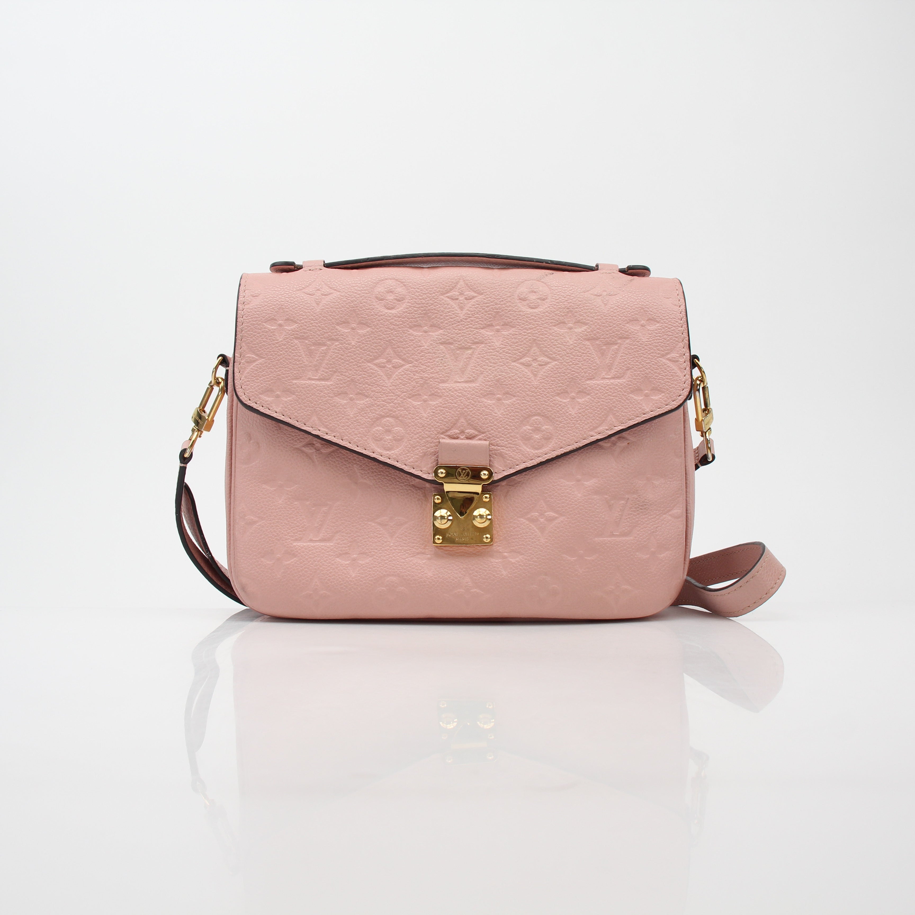 Louis Vuitton Rose Poudre Monogram Empreinte Pochette Métis Shoulder Bag