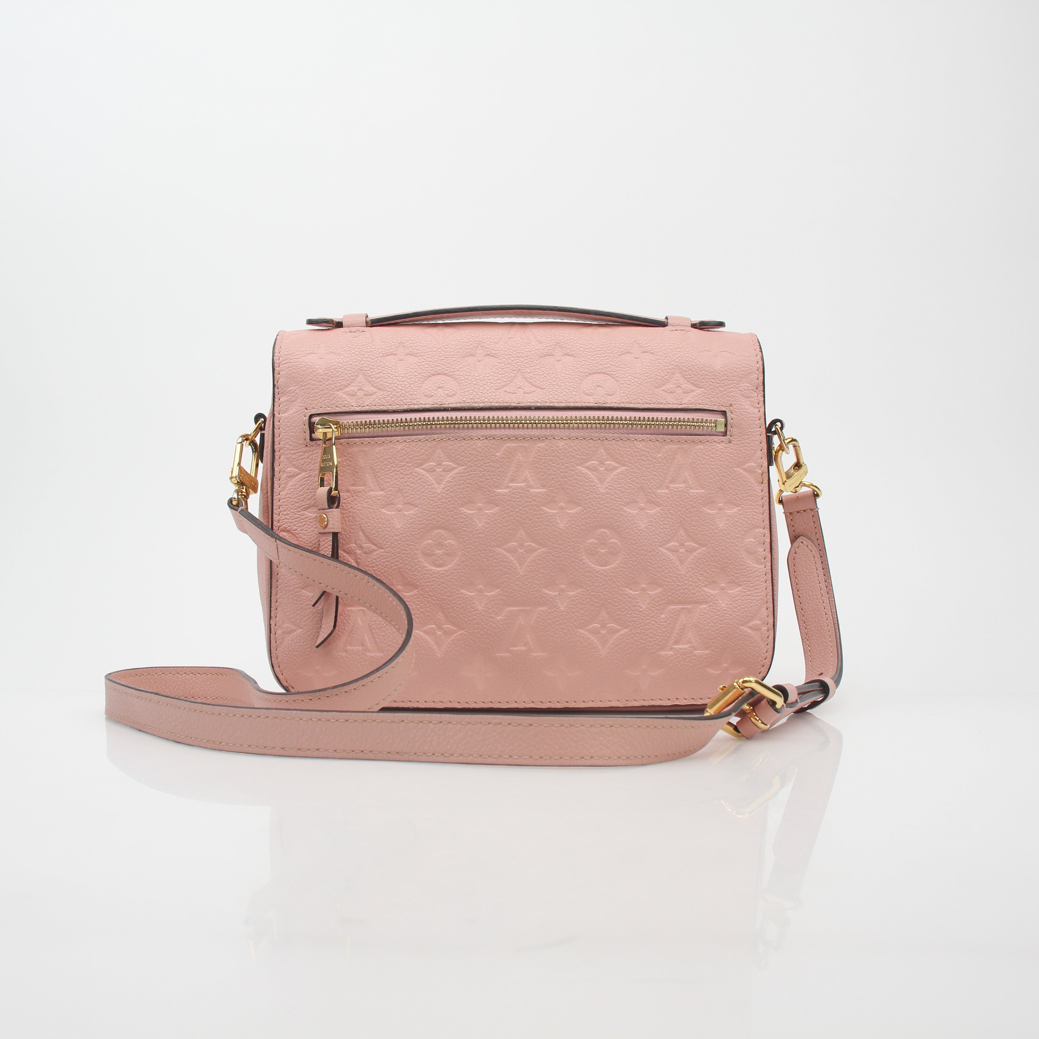 Louis Vuitton Rose Poudre Monogram Empreinte Pochette Métis Shoulder Bag
