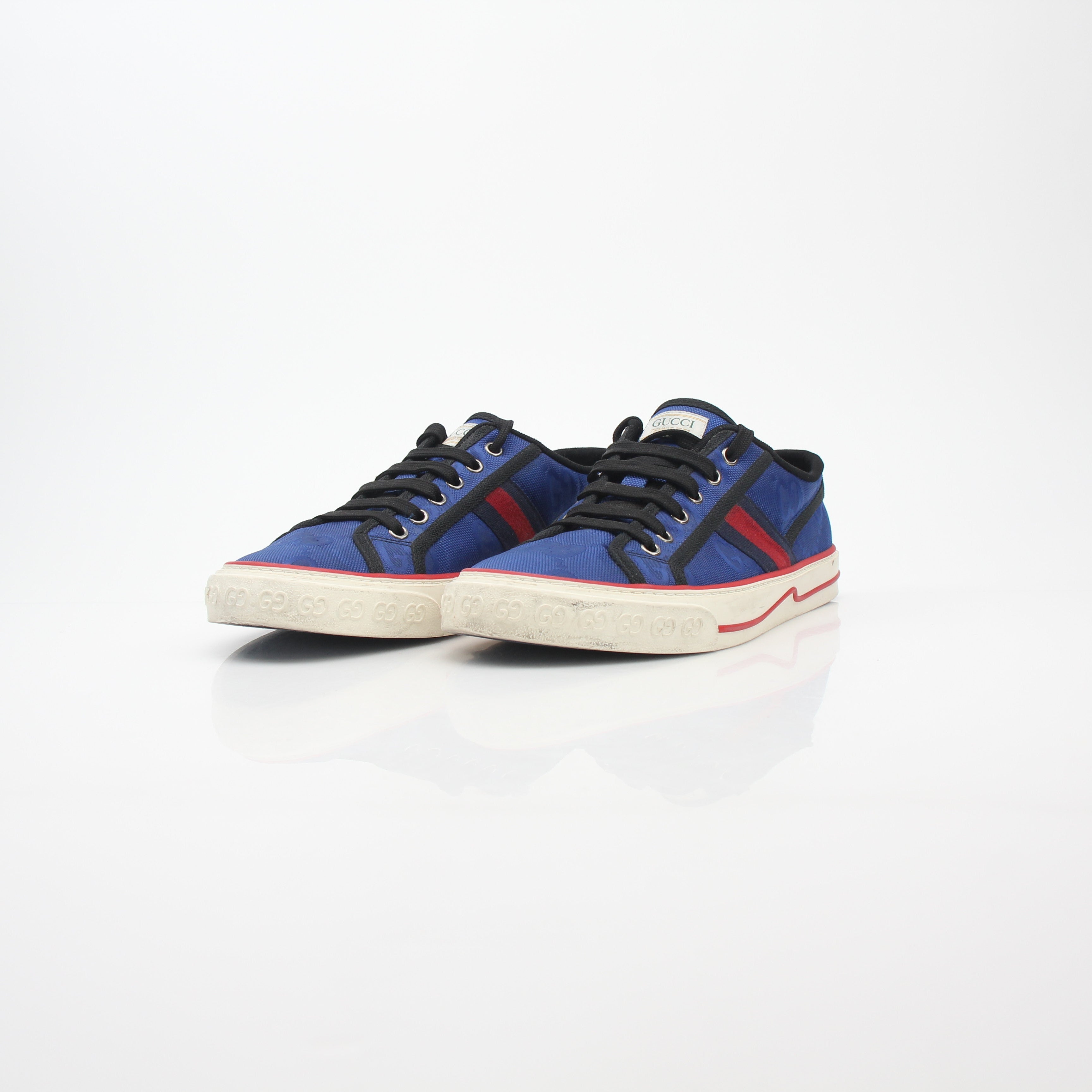 Gucci Blue Off The Grid Tennis 1977 Low-Top Sneakers