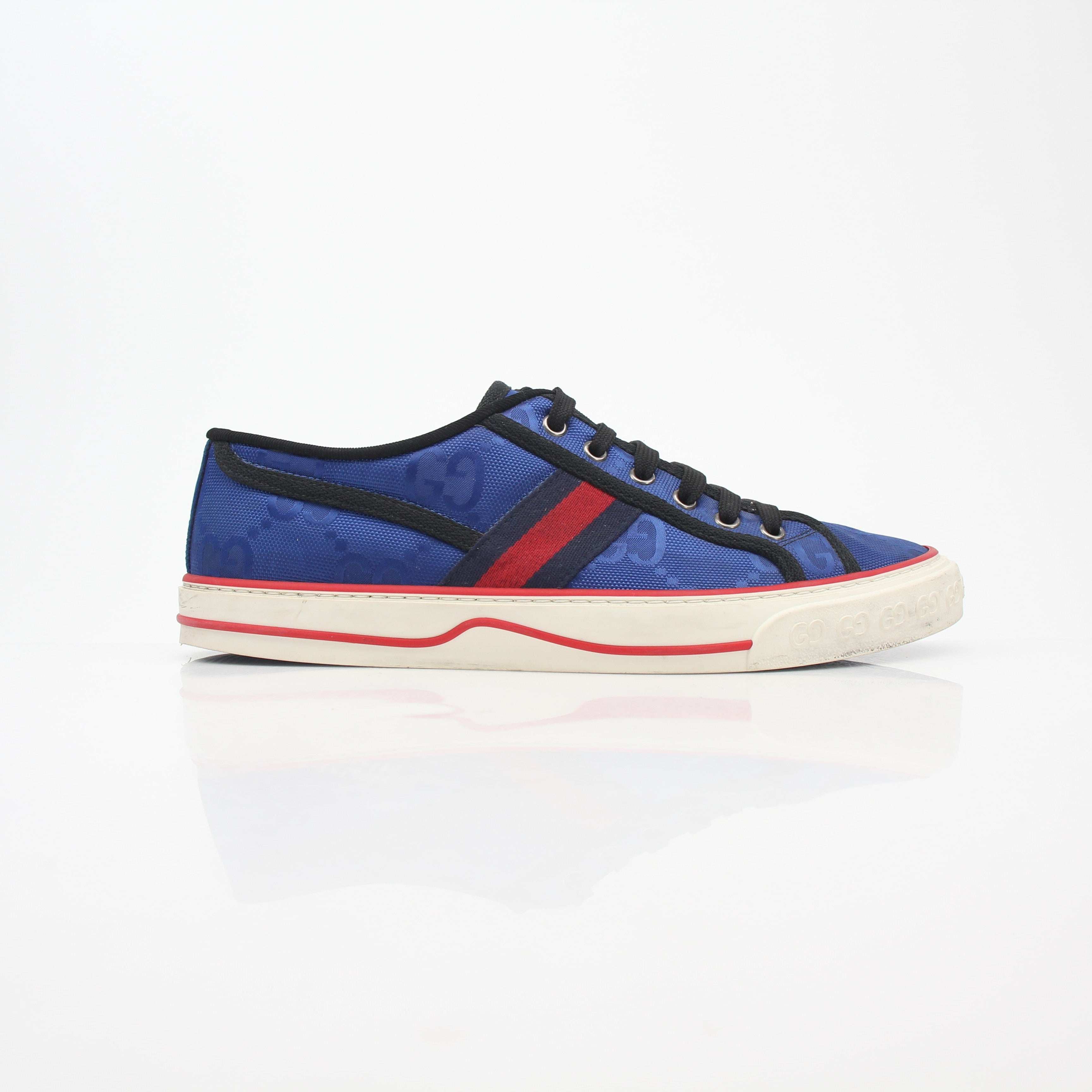 Gucci Blue Off The Grid Tennis 1977 Low-Top Sneakers