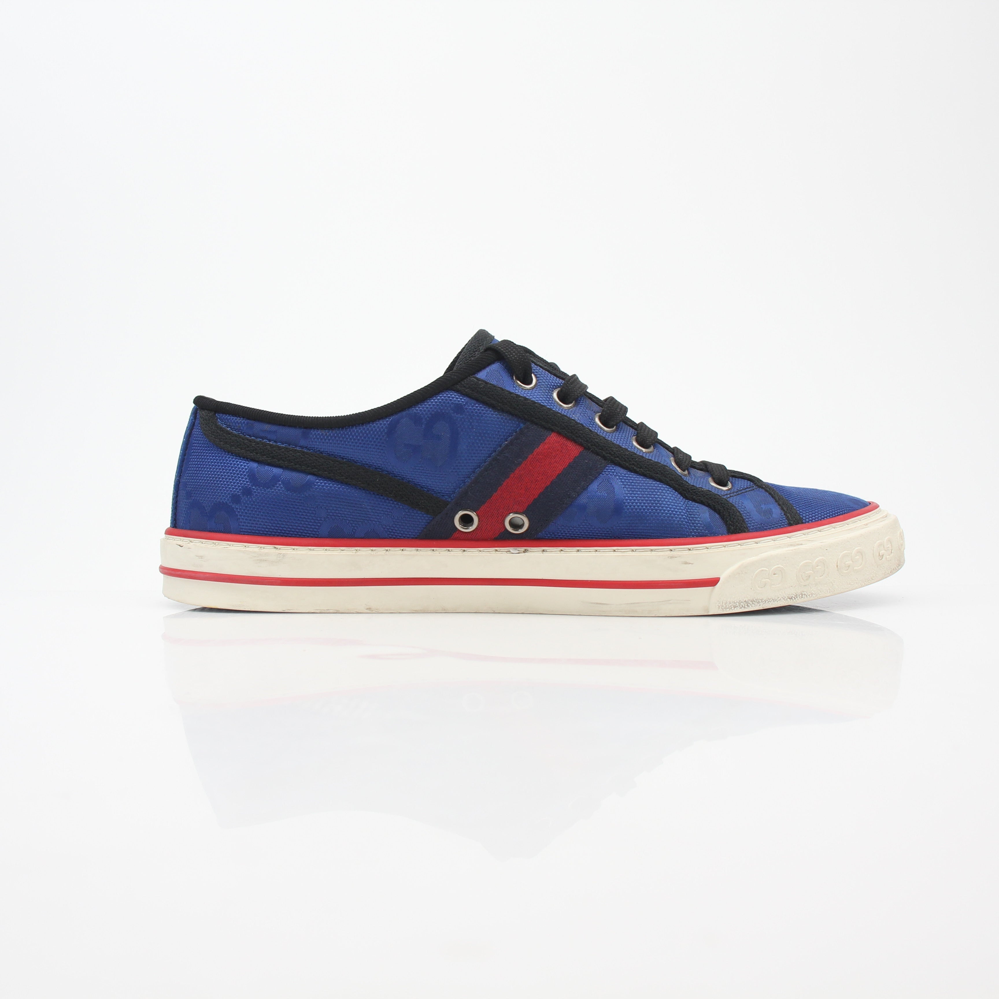 Gucci Blue Off The Grid Tennis 1977 Low-Top Sneakers