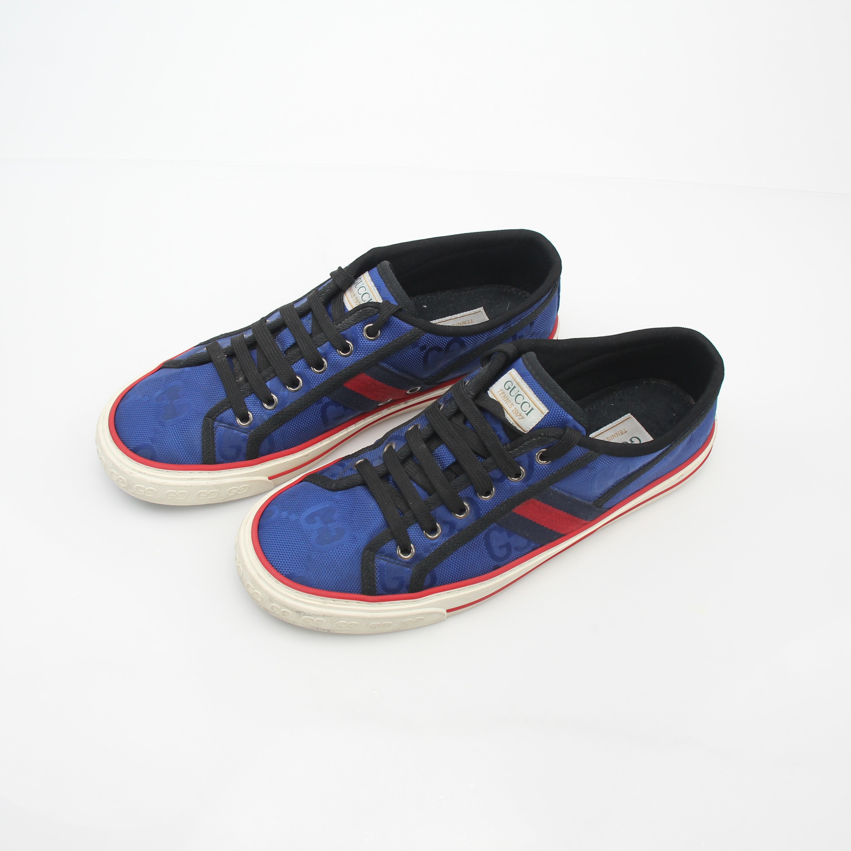 Gucci Blue Off The Grid Tennis 1977 Low-Top Sneakers