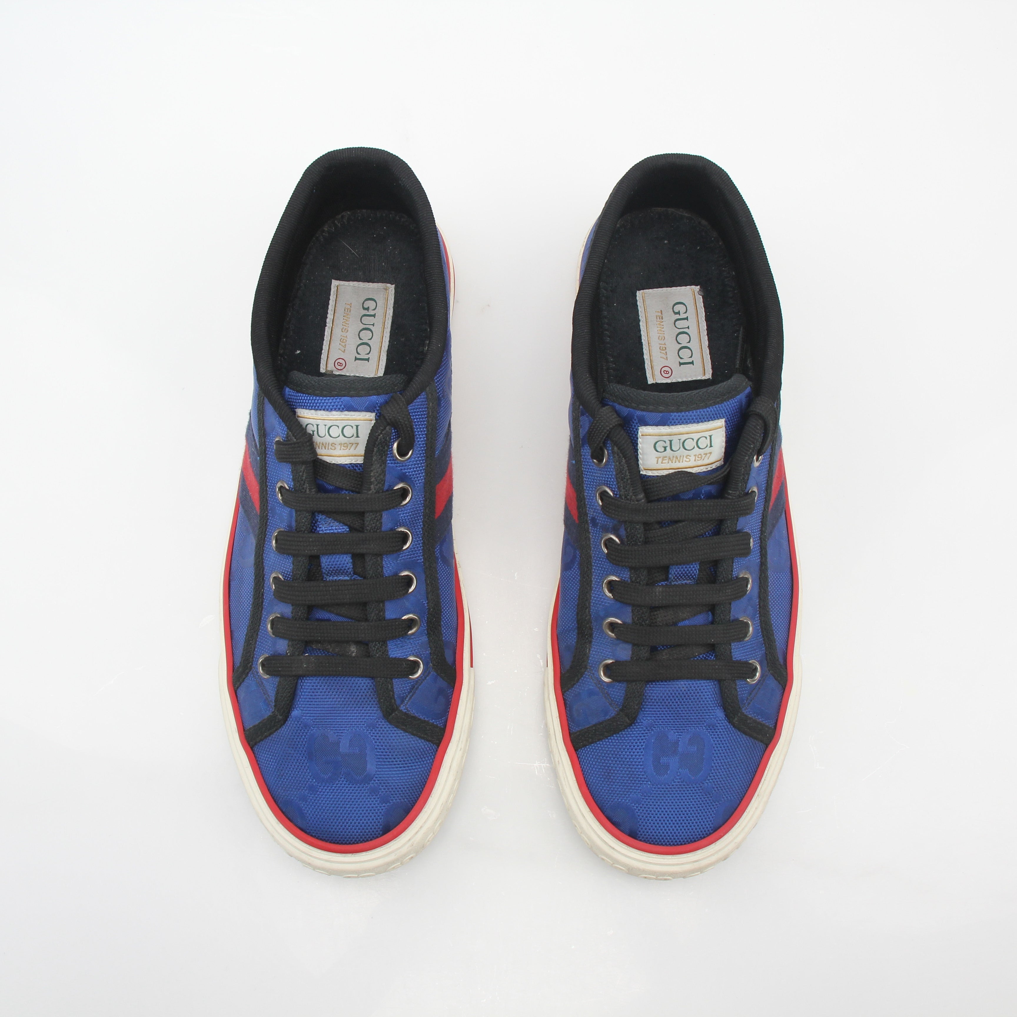 Gucci Blue Off The Grid Tennis 1977 Low-Top Sneakers