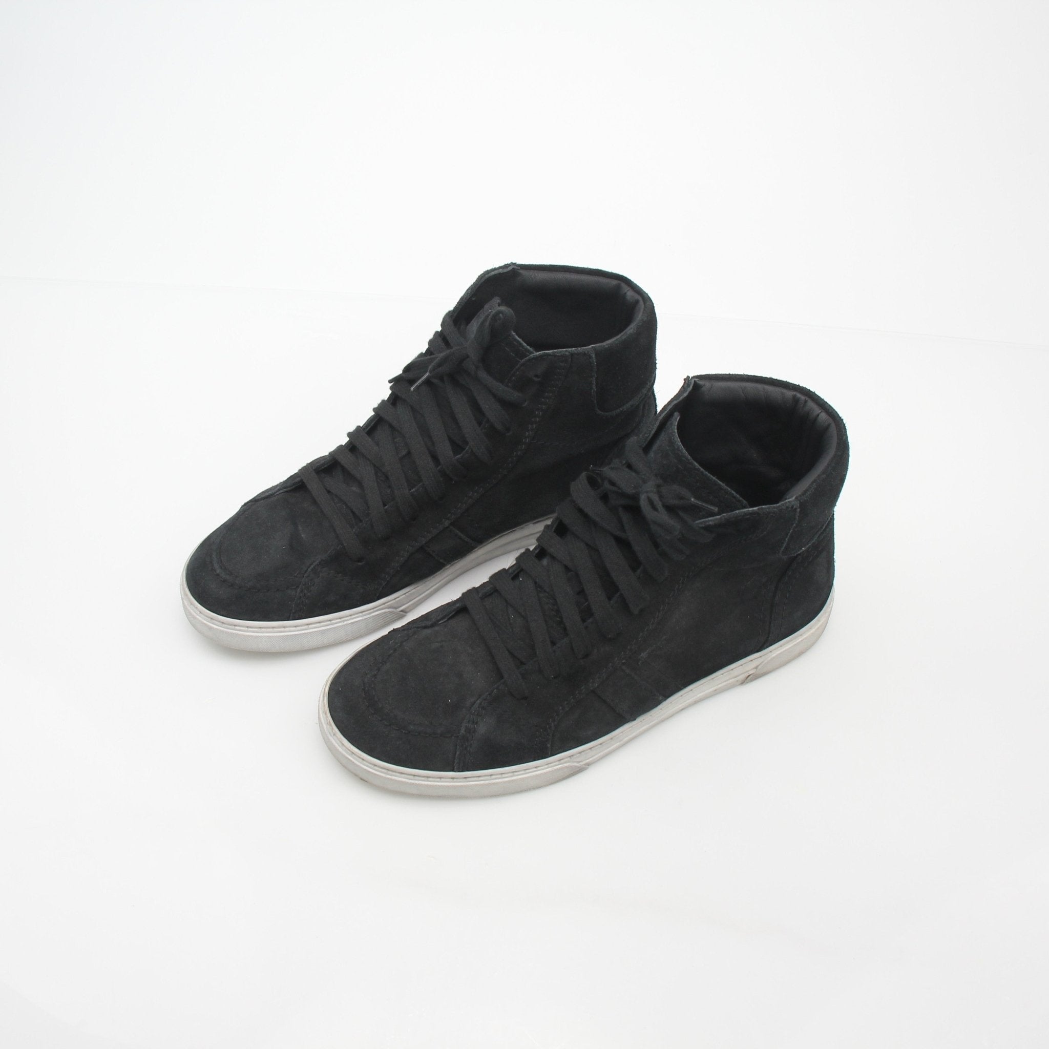 Saint Laurent Black Joe Suede High-Top Sneakers