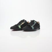 Christian Louboutin Black Louis Junior Floral Low-Top Sneakers