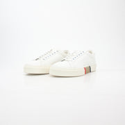 Burberry White Rangleton Low-Top Sneakers