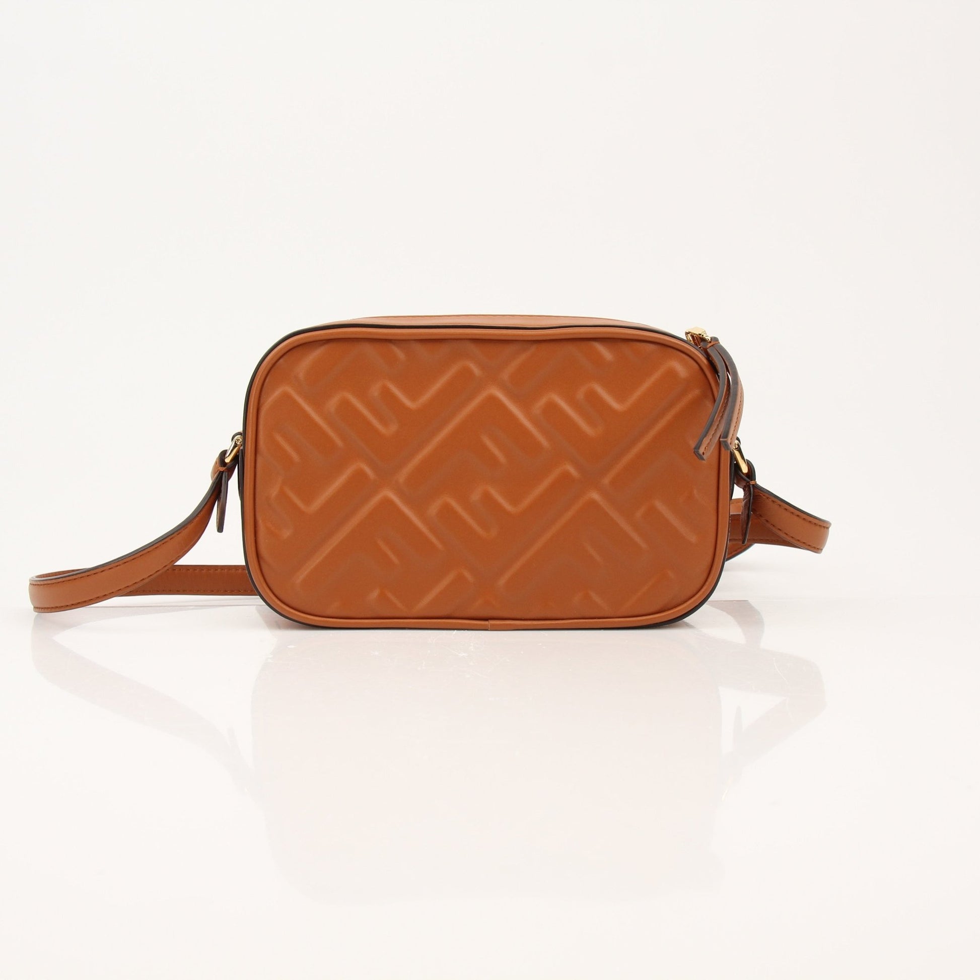 Fendi brown camera bag wallet by Gold & Beyond, featuring a compact design with gold hardware and leather accents.