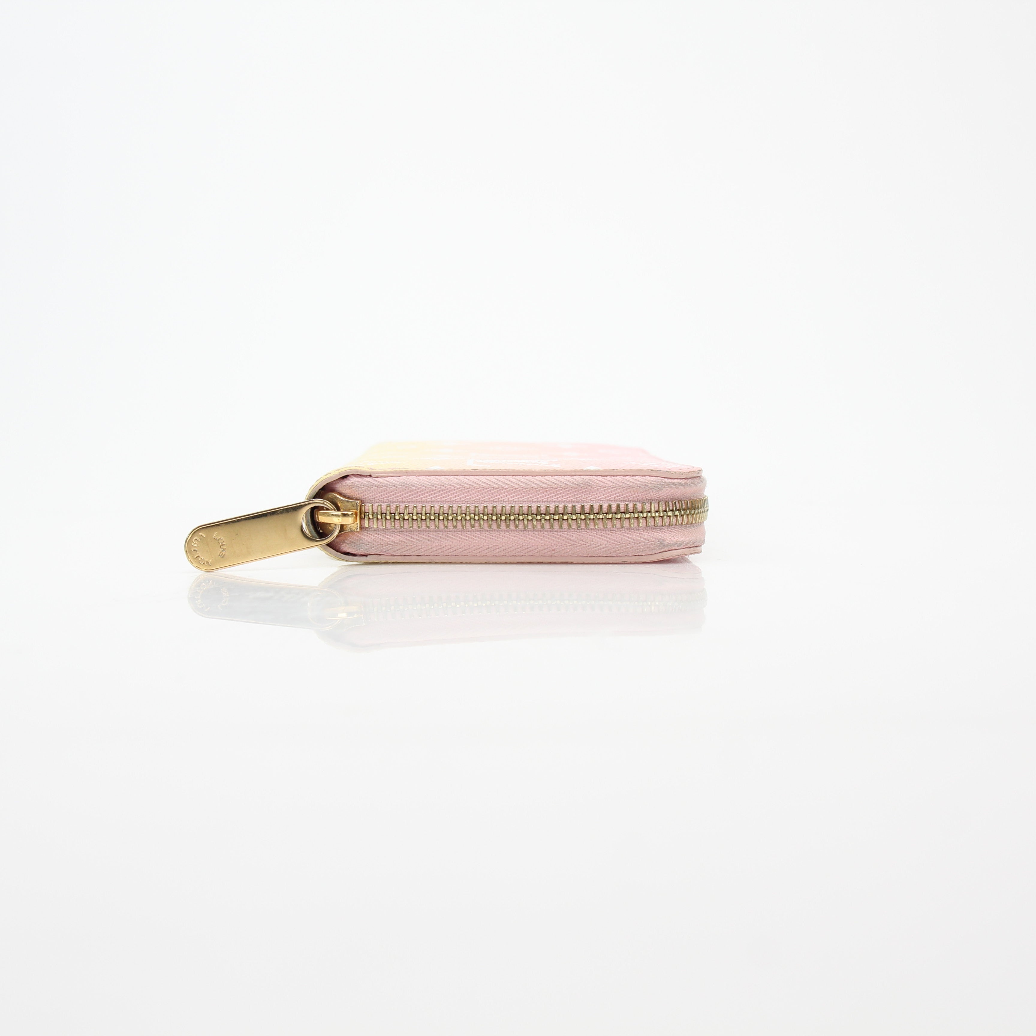 Louis Vuitton By the Pool Pink and Yellow Zippy Wallet