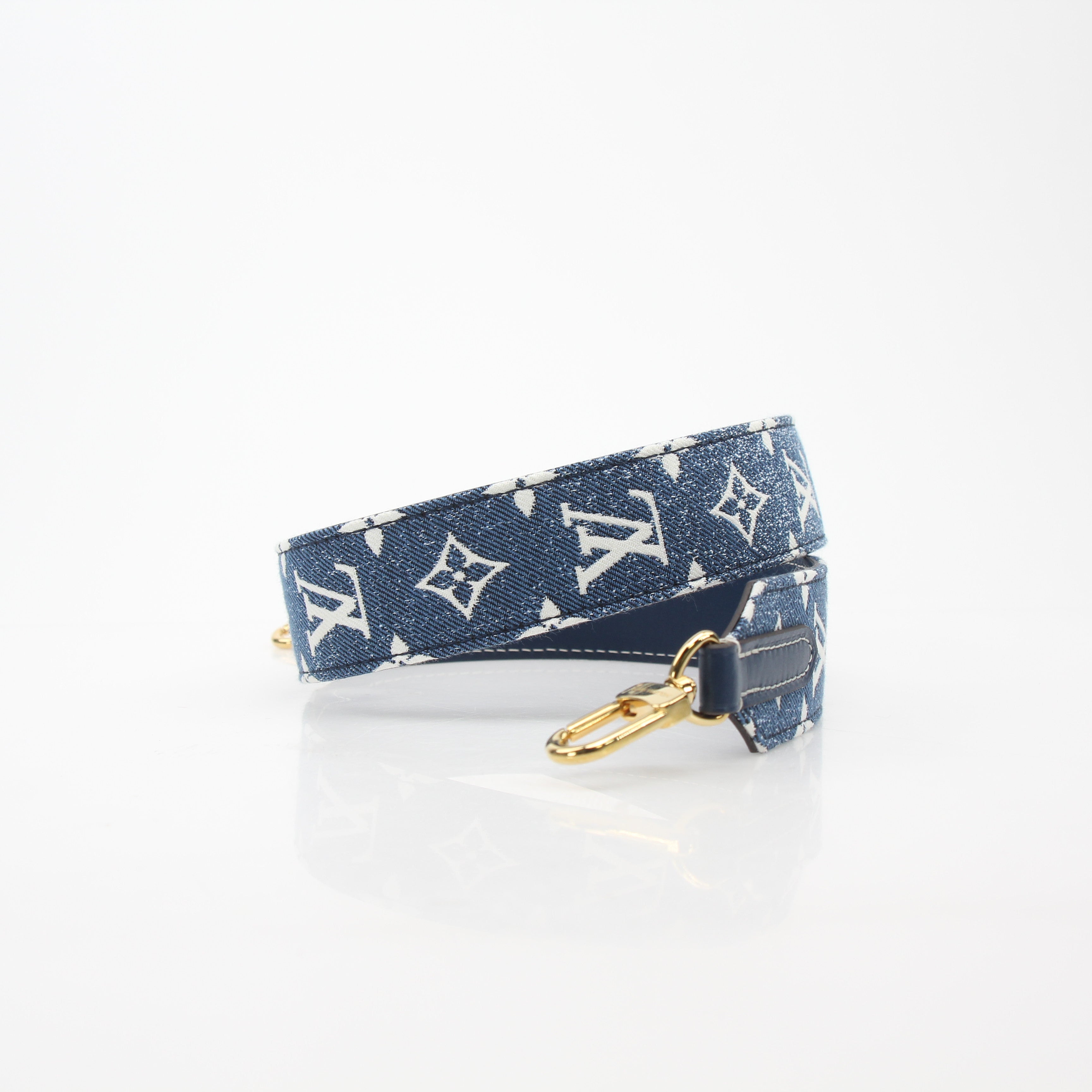 Louis Vuitton Blue Denim Jacquard Bandoulière Shoulder Strap