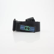 Gucci Black GG Nylon Belt