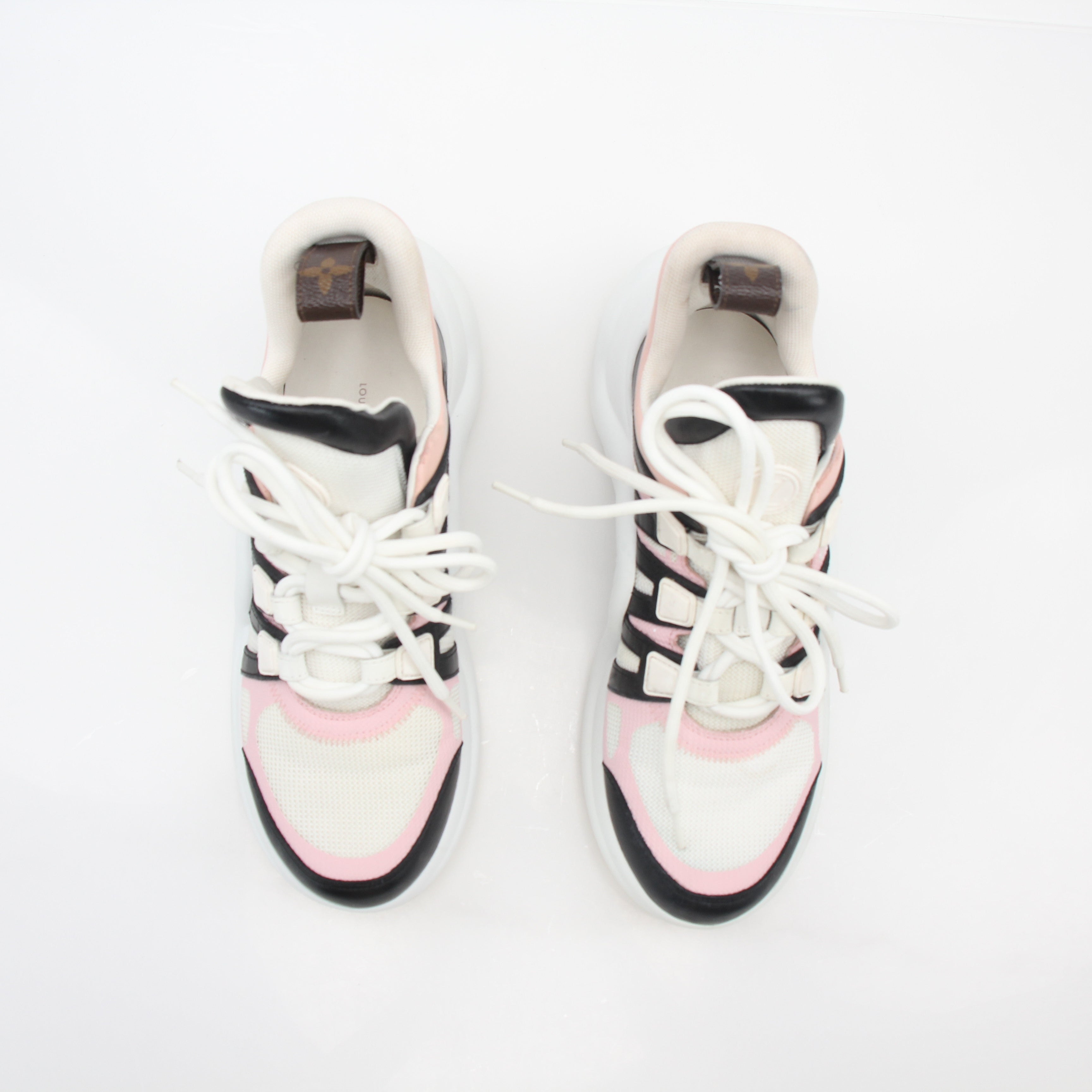 Louis Vuitton Pink Archlight Low-Top Sneakers