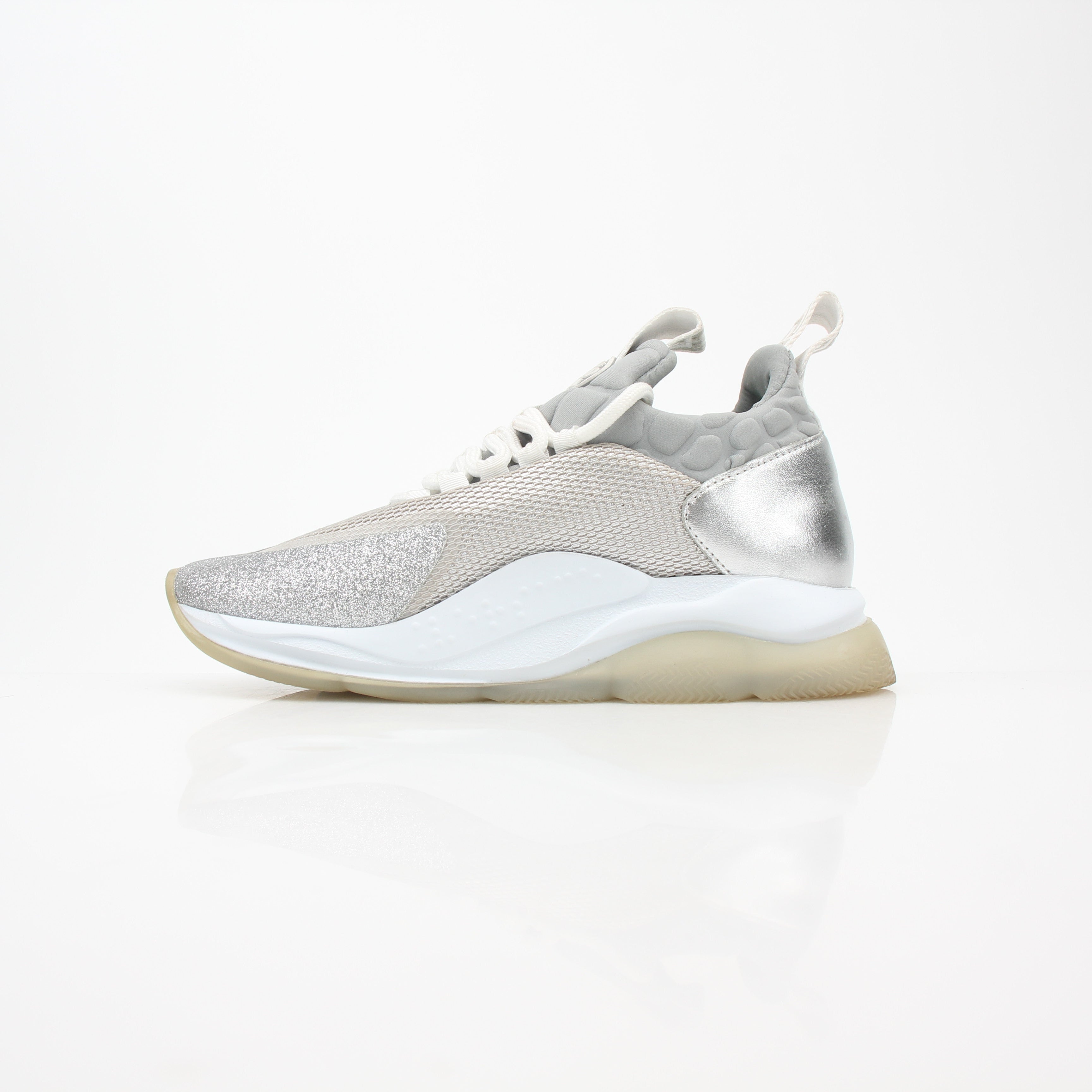 Versace Silver Chain Reaction Low-Top Sneakers