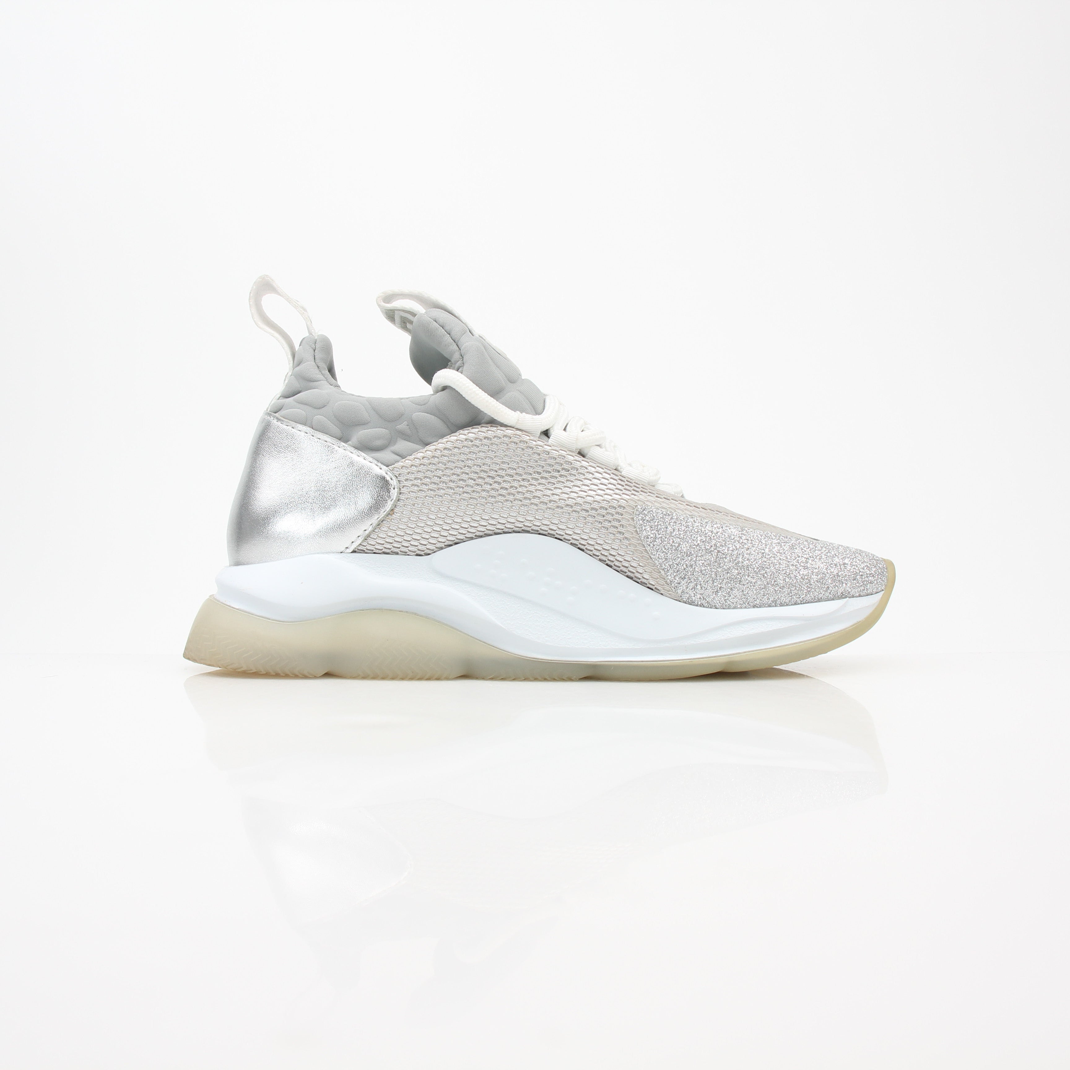 Versace Silver Chain Reaction Low-Top Sneakers