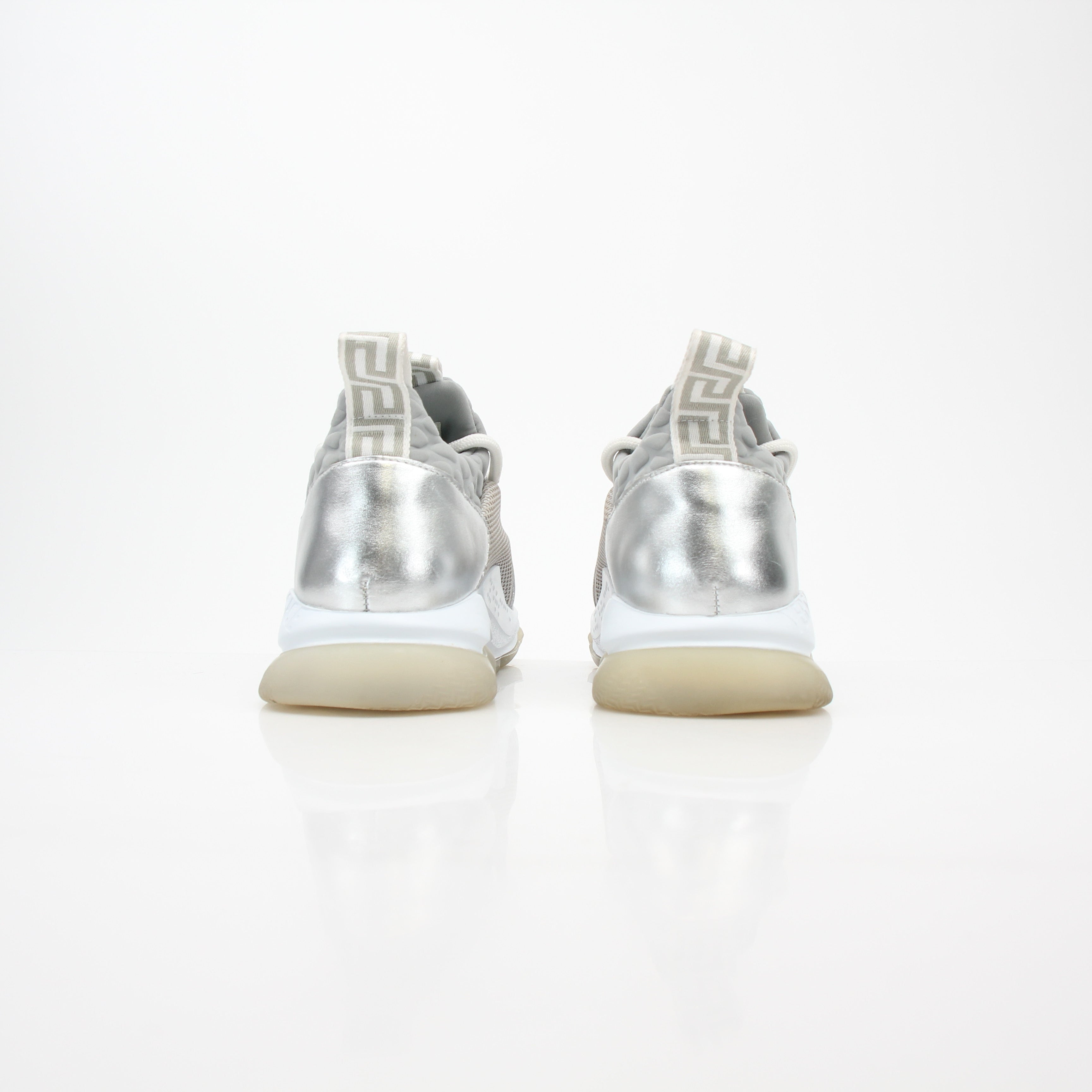 Versace Silver Chain Reaction Low-Top Sneakers